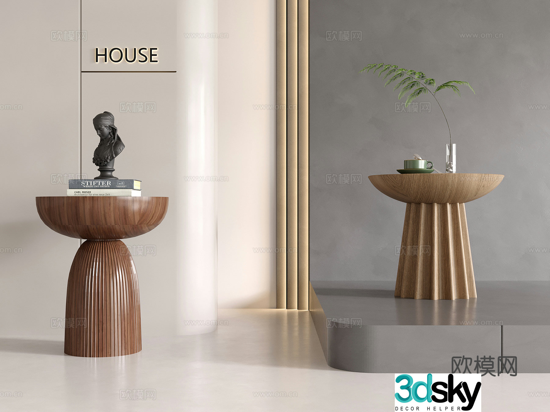 Wasabi side corner circle 3D model