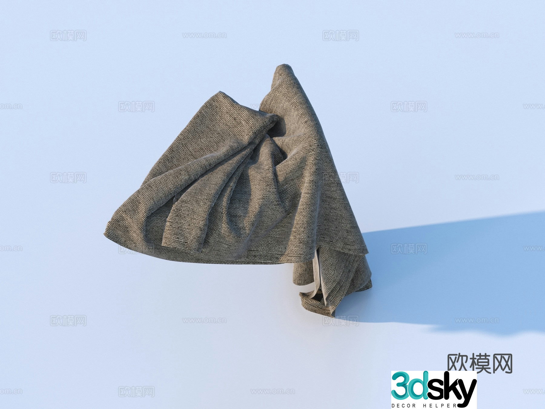 Modern towels Bath towel blankets Air conditioning 3d model