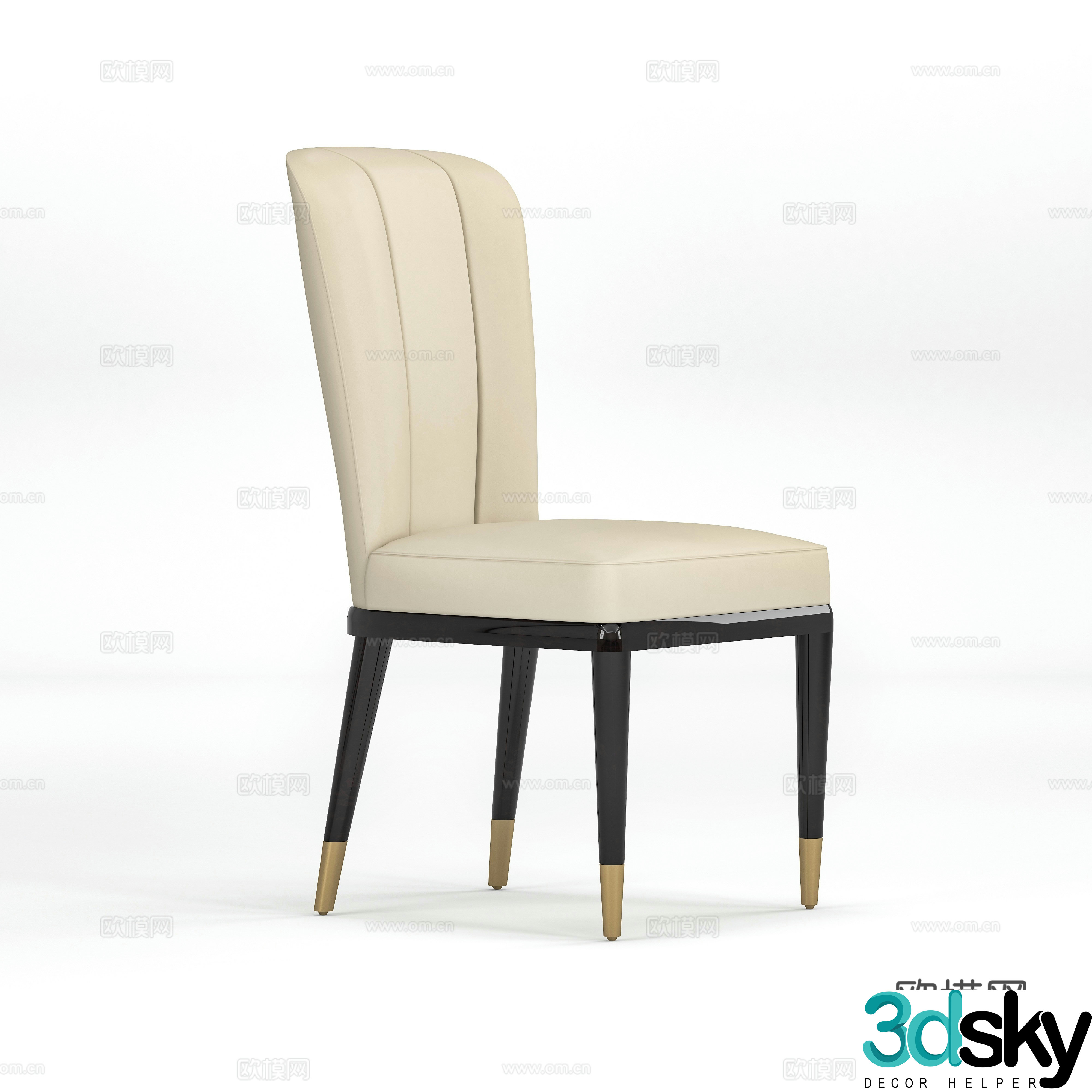Modern chair dining chair 3D model