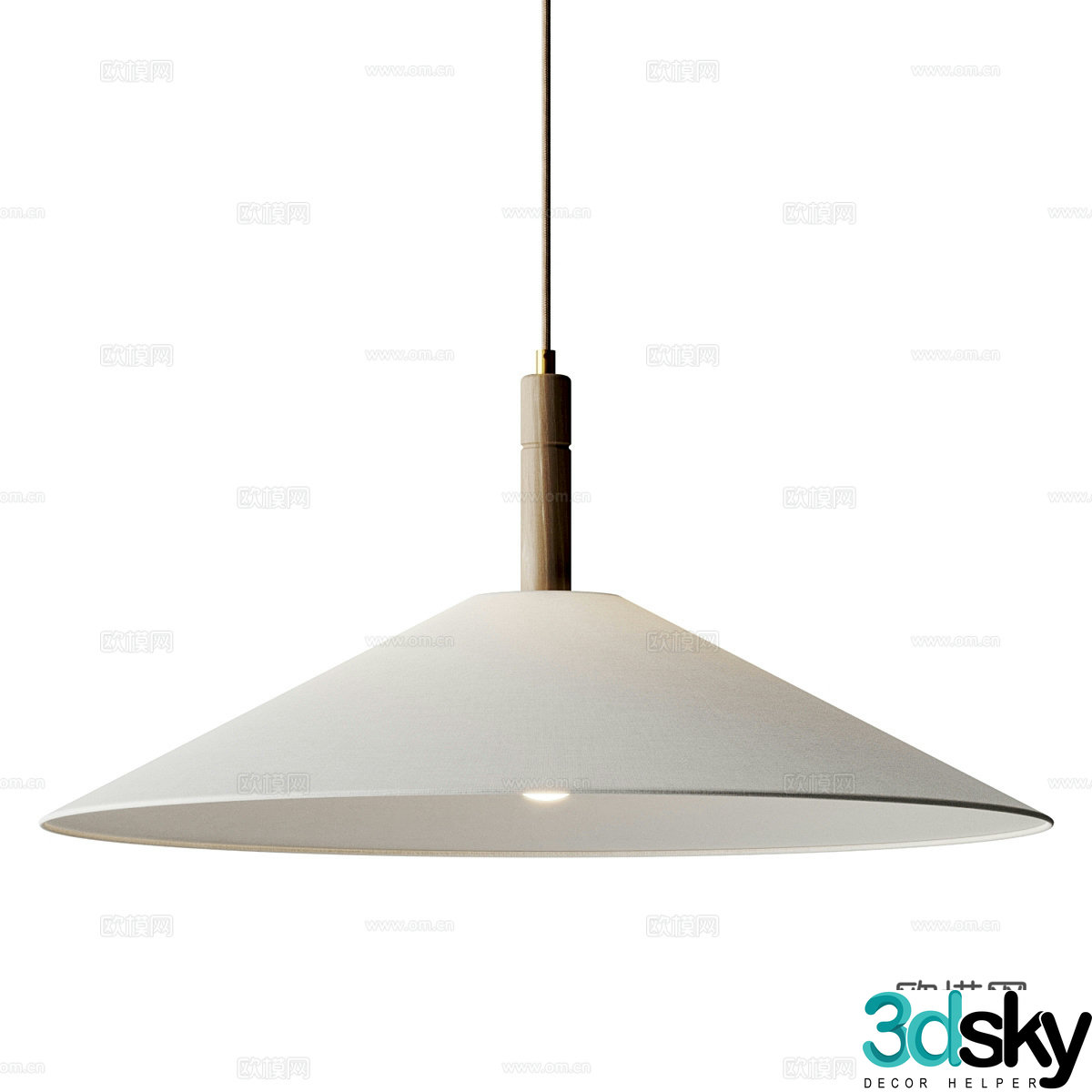 New Chinese style hanging wire lamp 3D model