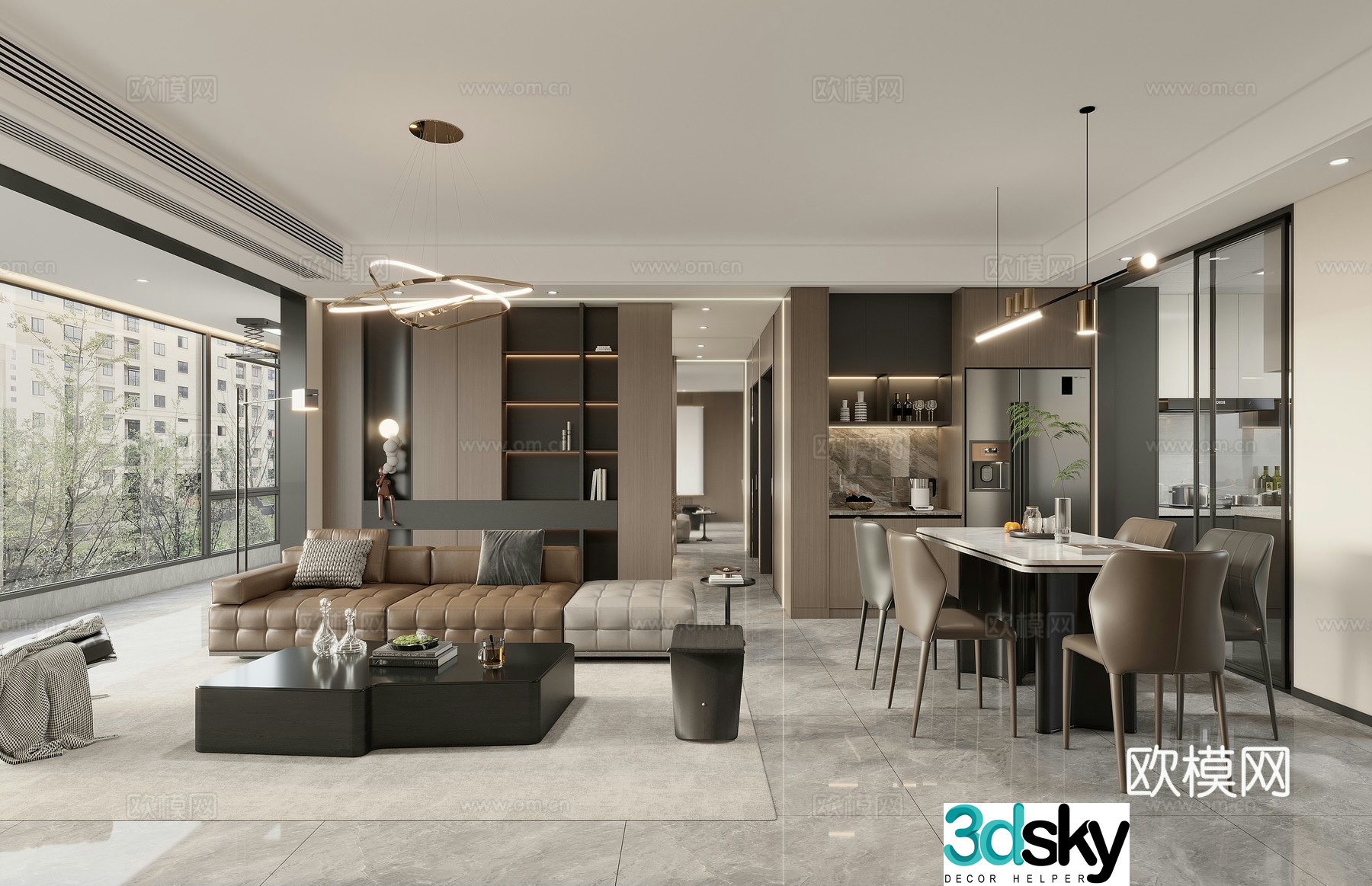 Italian restaurant 3D model