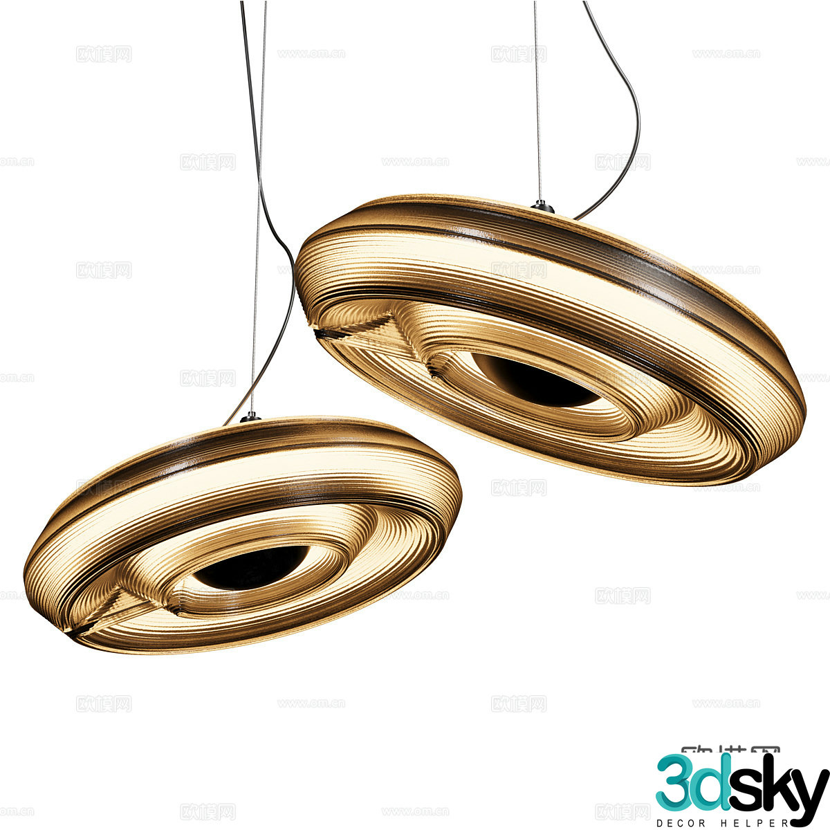 New Chinese chandelier 3D model