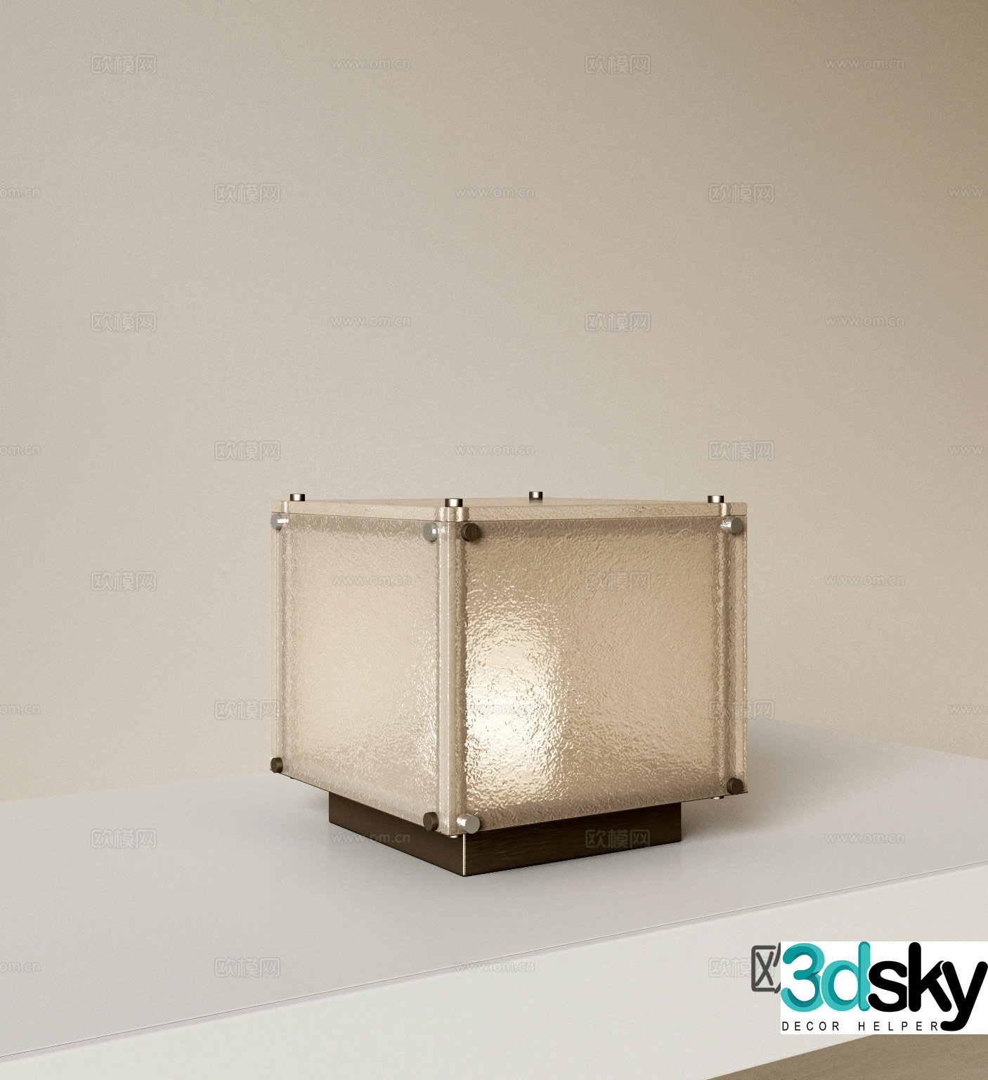 Wasabi retro desk lamp 3d model