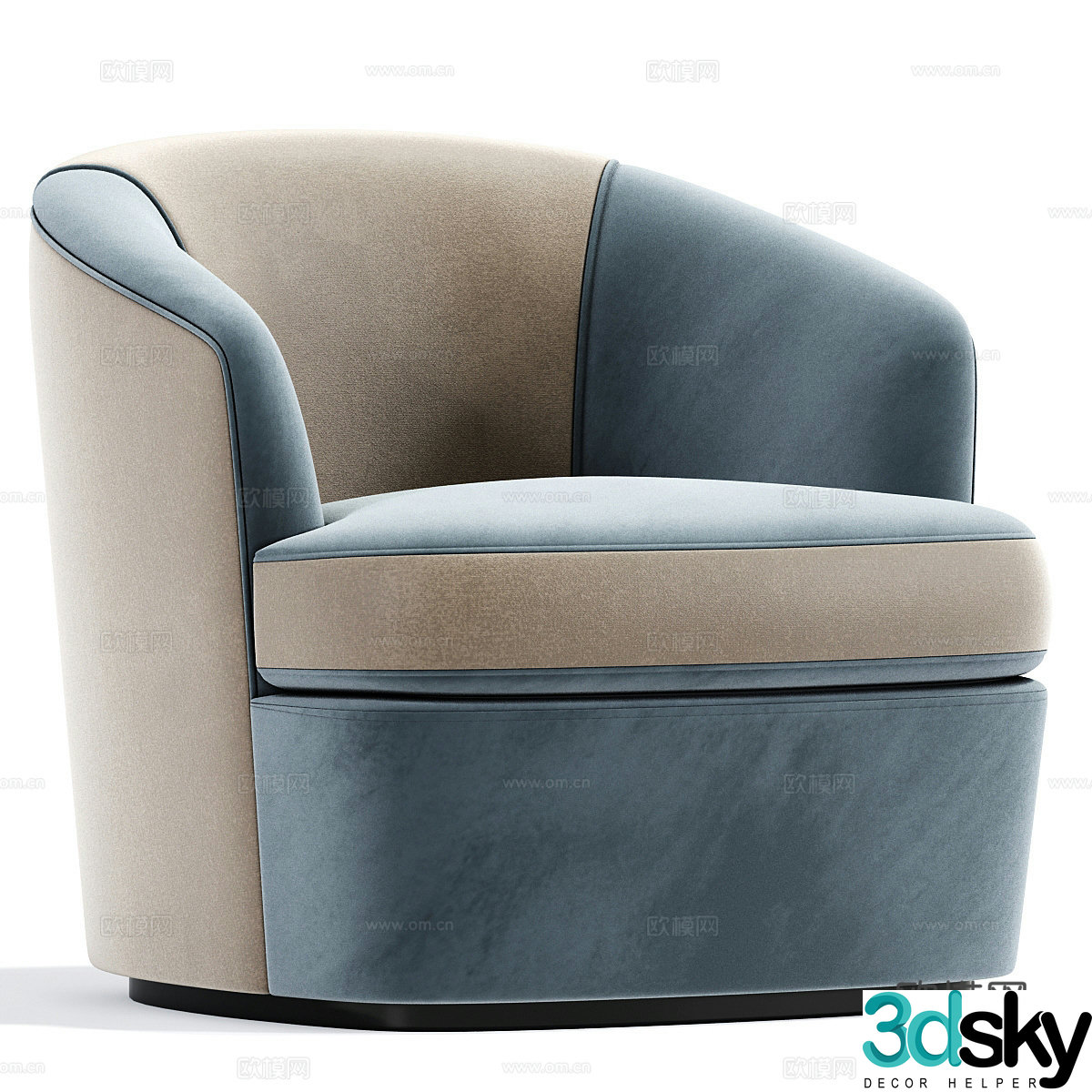 New Chinese casual sofa 3D model