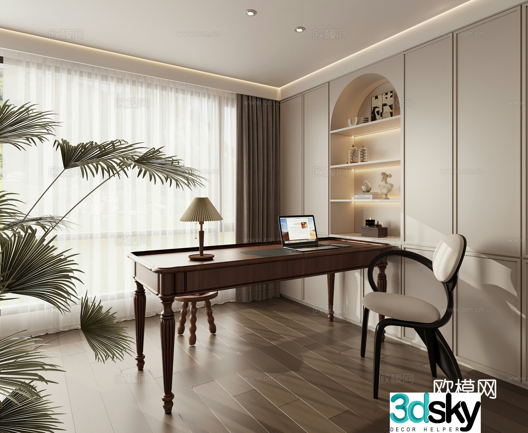 French study 3D model