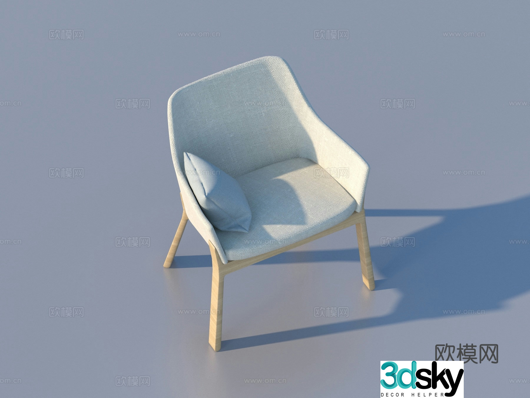 Modern lounge chair armchair 3d model