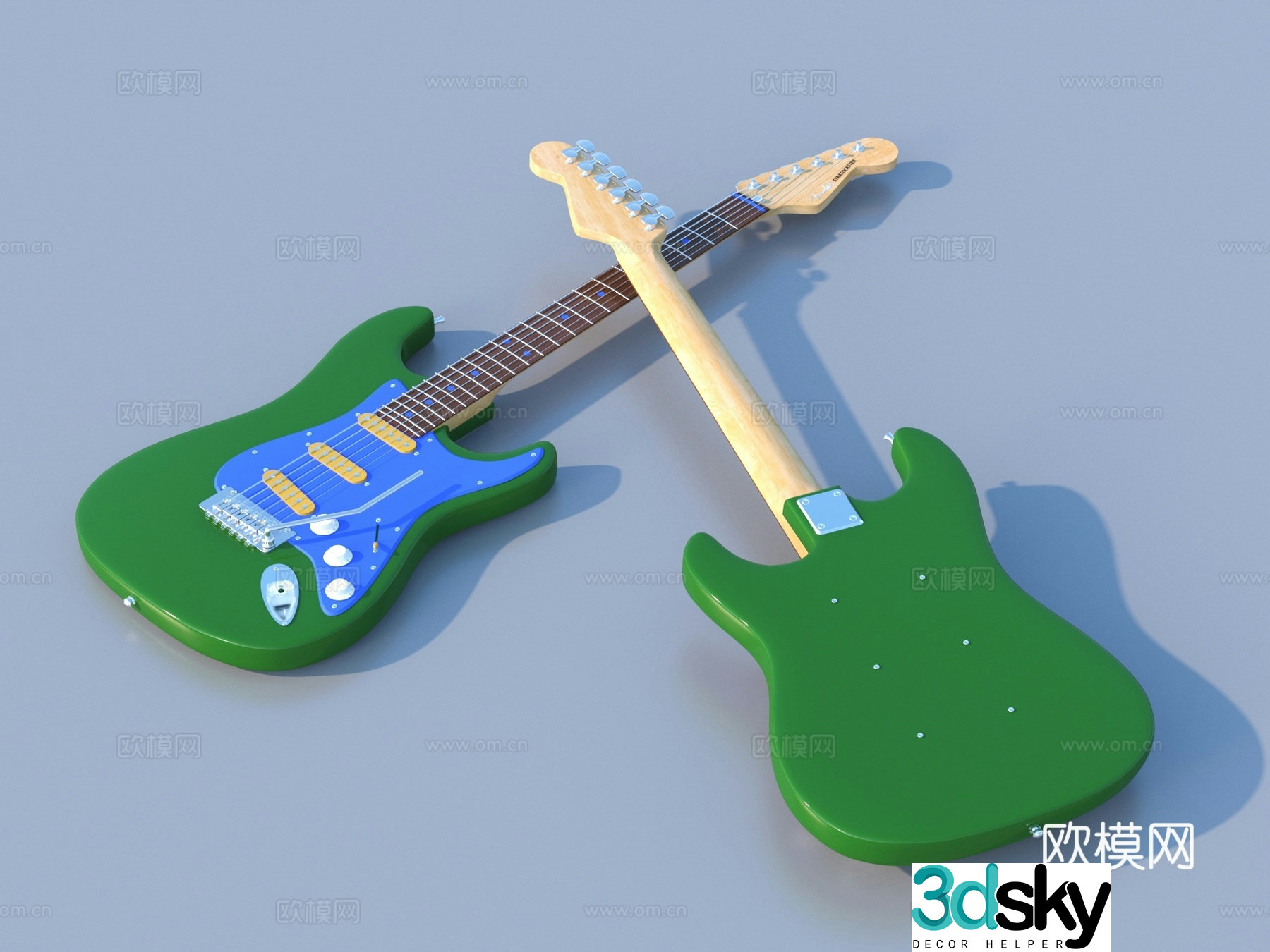Guitar Electric Guitar Electronic Instrument String 3D Model