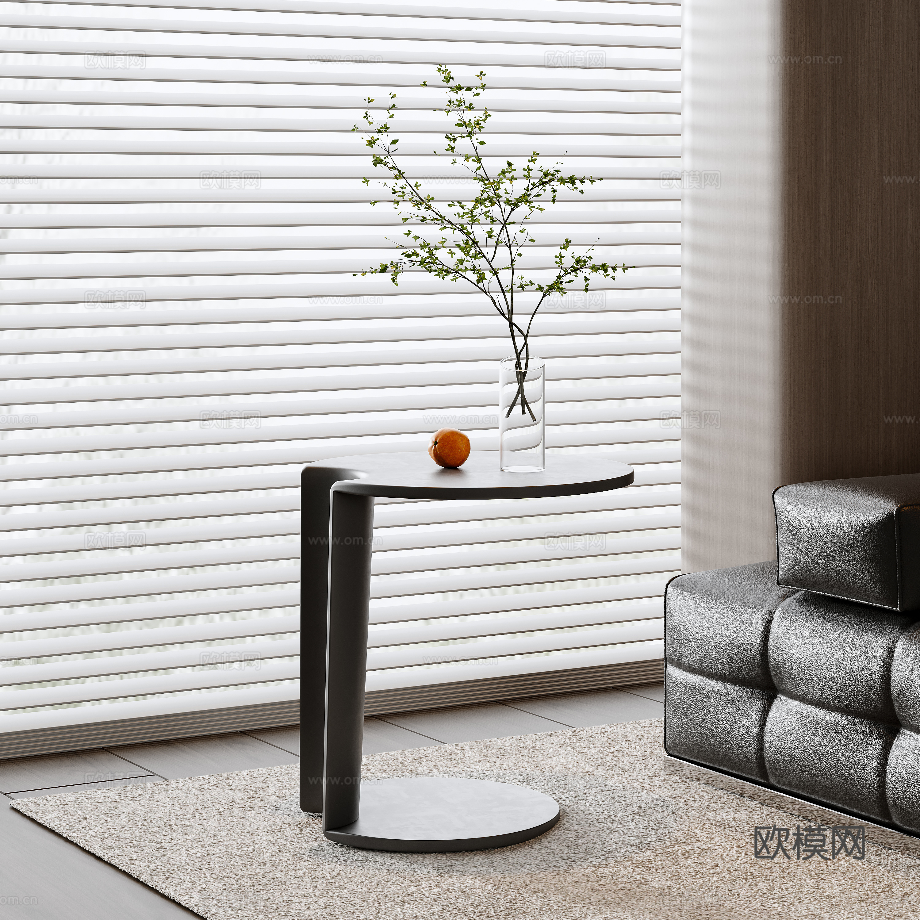 Modern side table 3D model