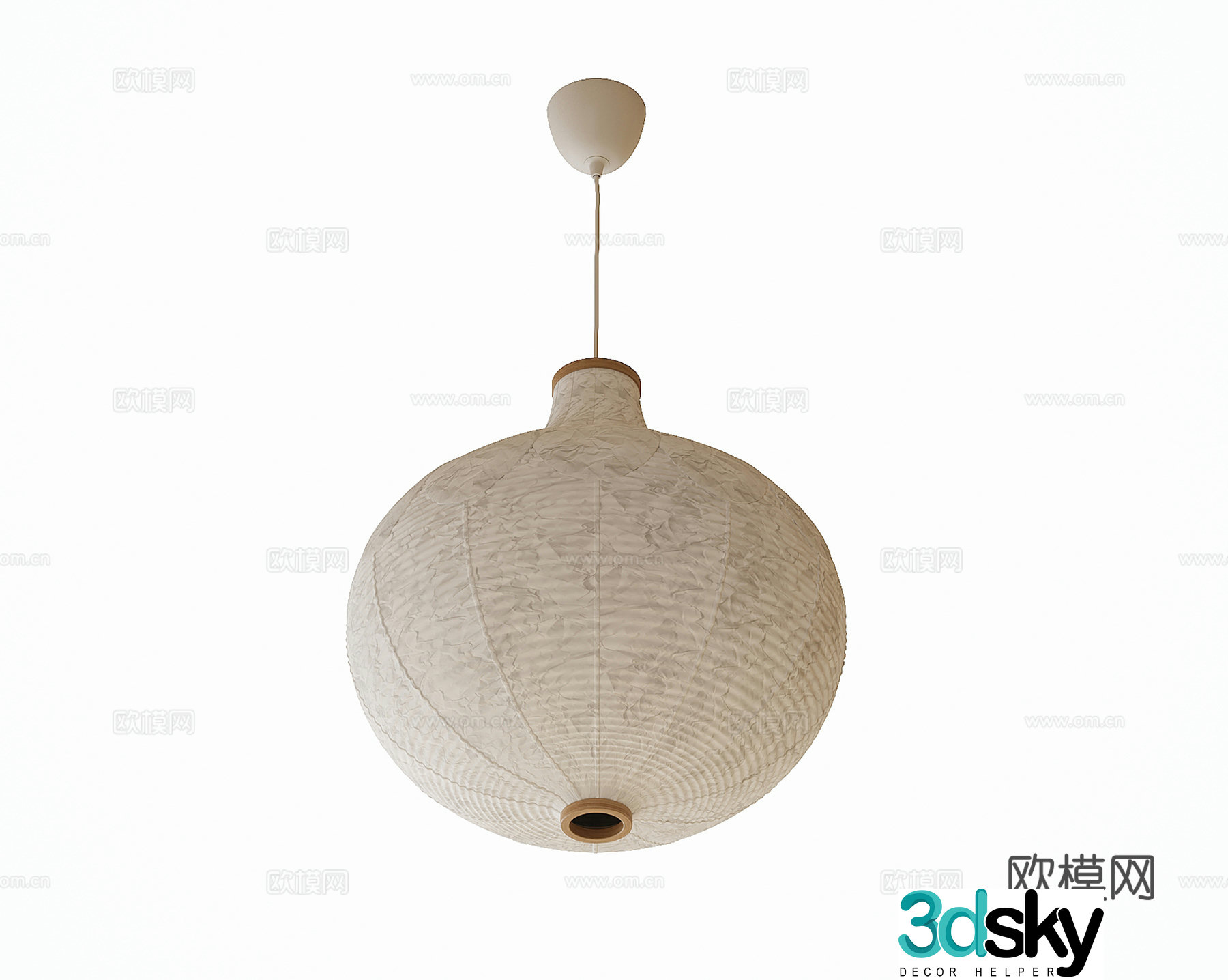 French retro chandelier 3D model