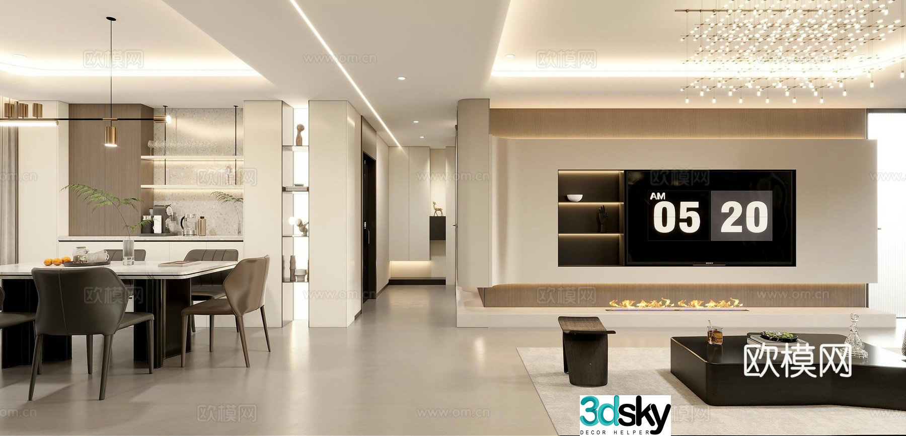 Italian restaurant 3D model