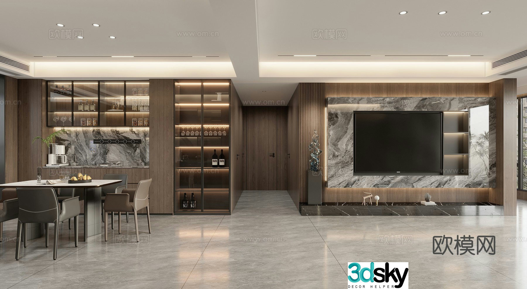 Italian restaurant 3D model