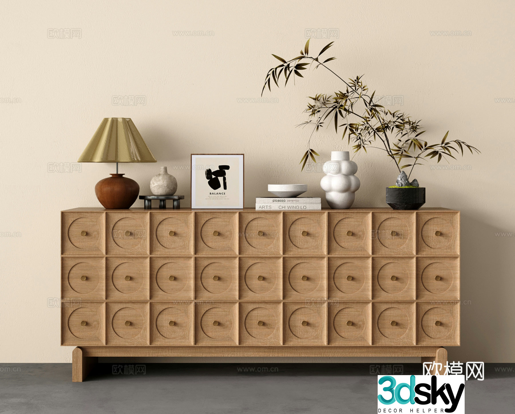 Wasabi Entrance Cabinet Side Cabinet Champions 3D Model