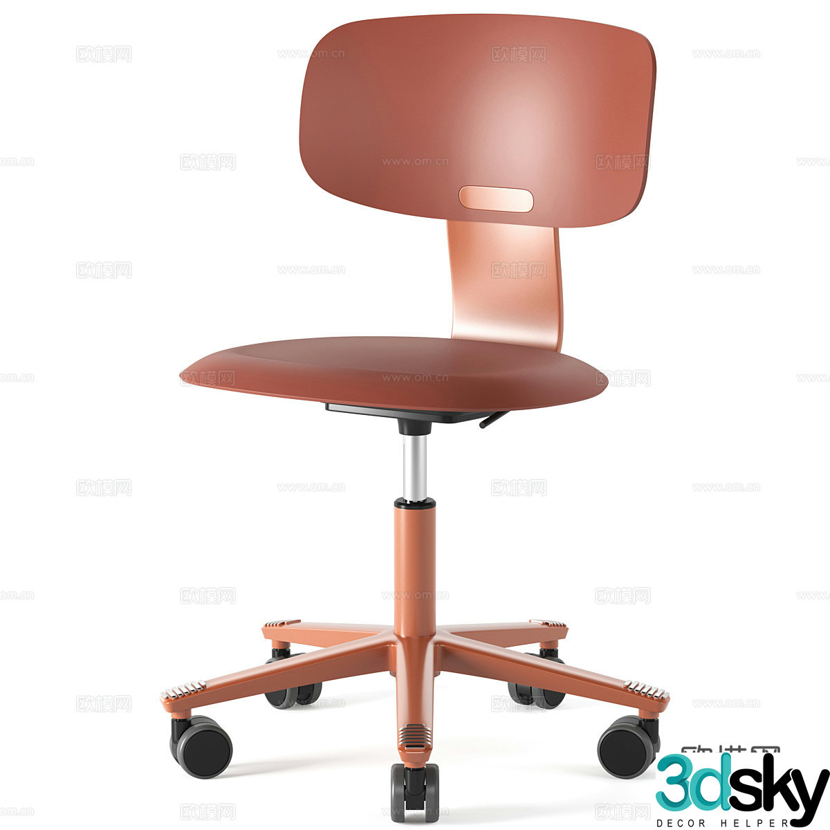 Modern swivel chair staff chair office chair 3d model