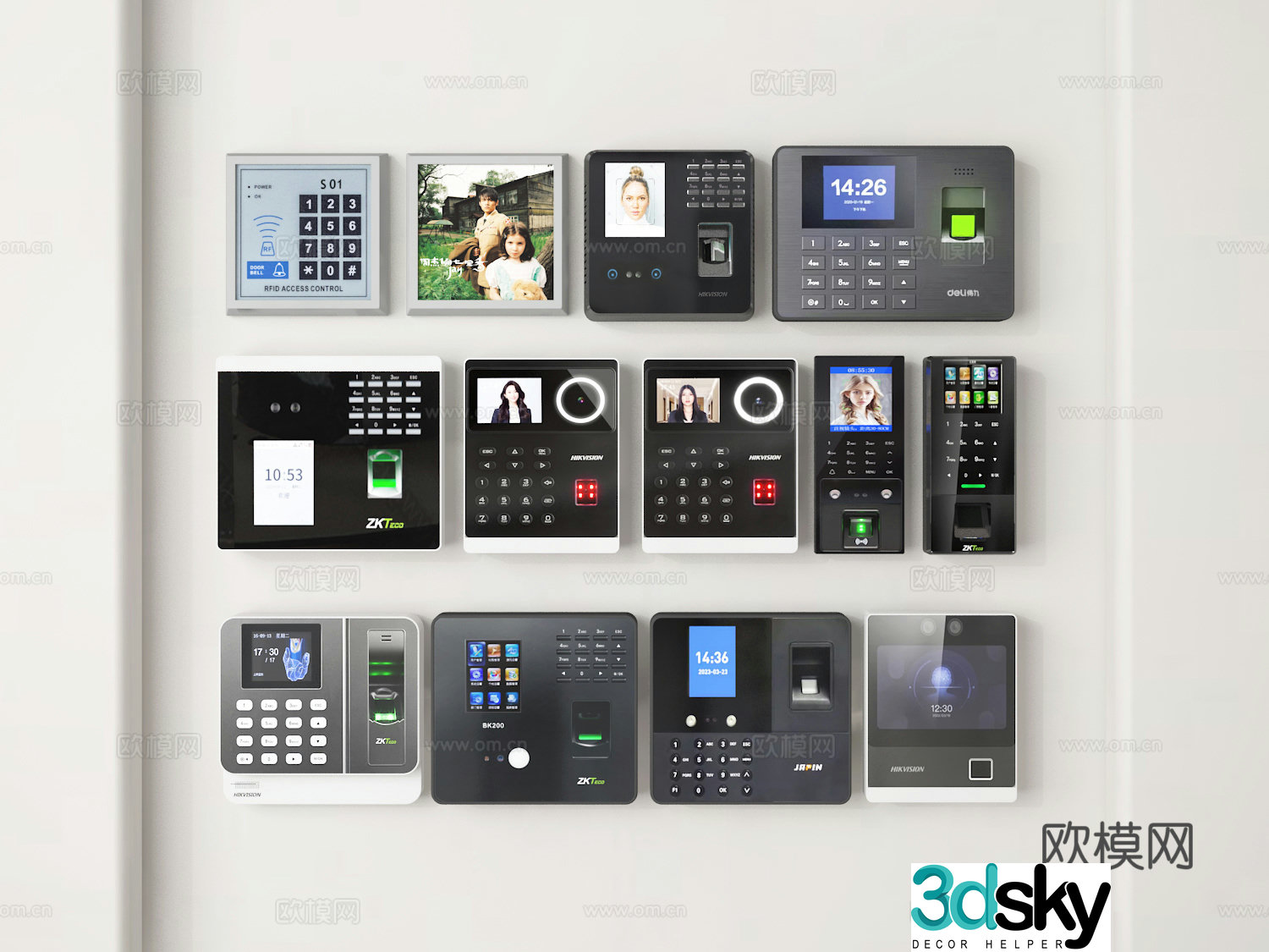 Fingerprint punching machine 3d model
