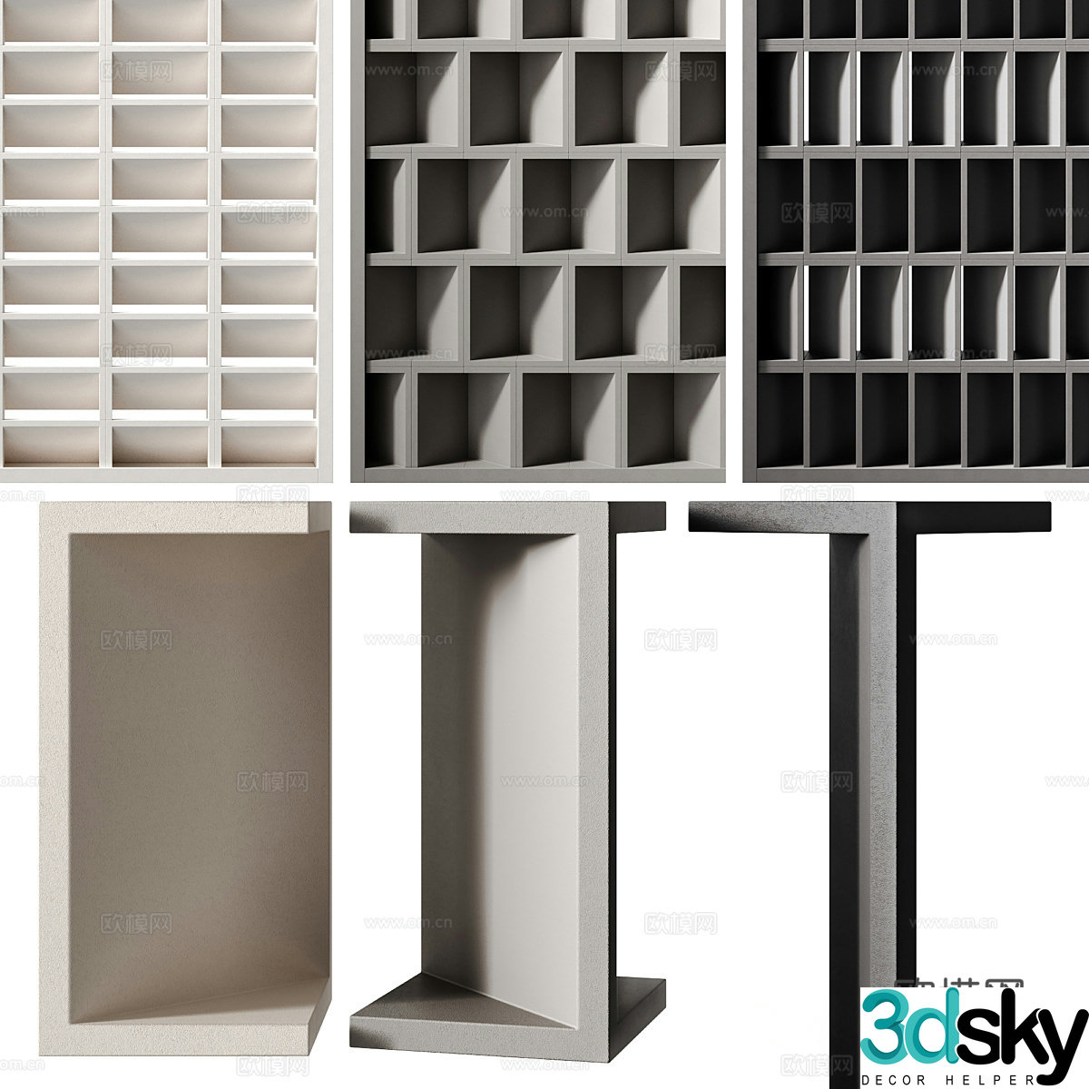 New Chinese -style new material building 3D model