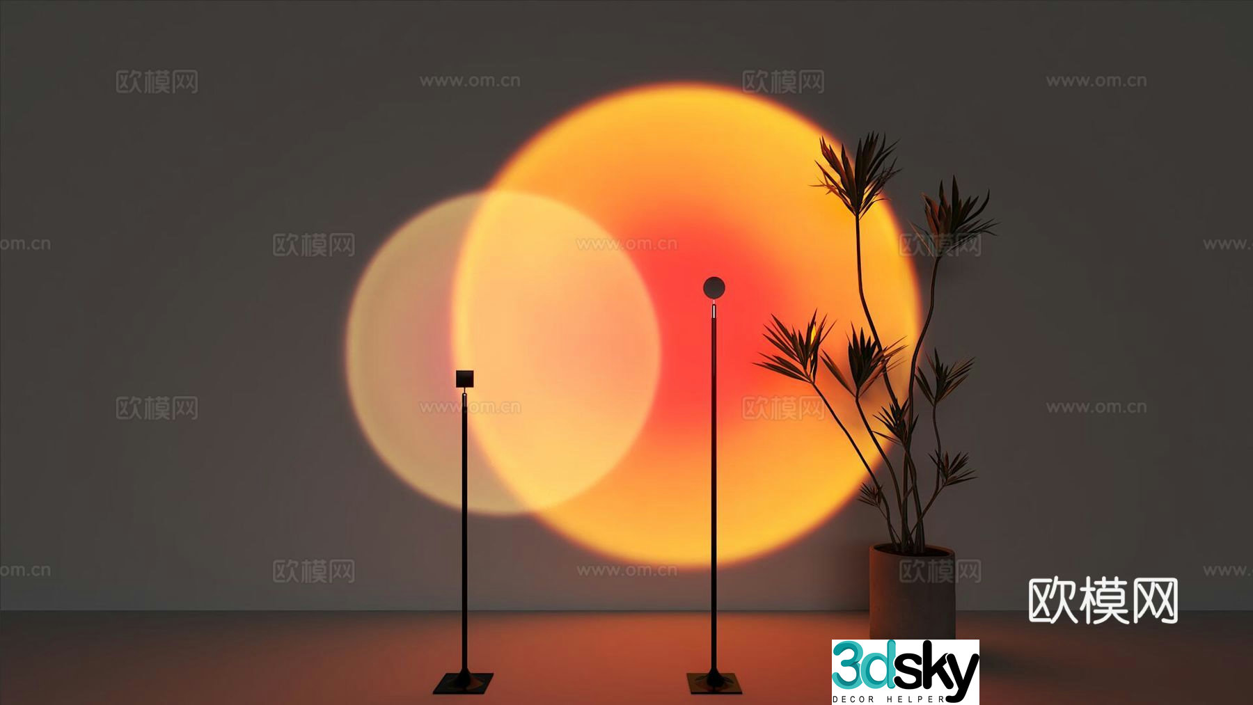 Sun Lantern Light Sunlight 3D Model