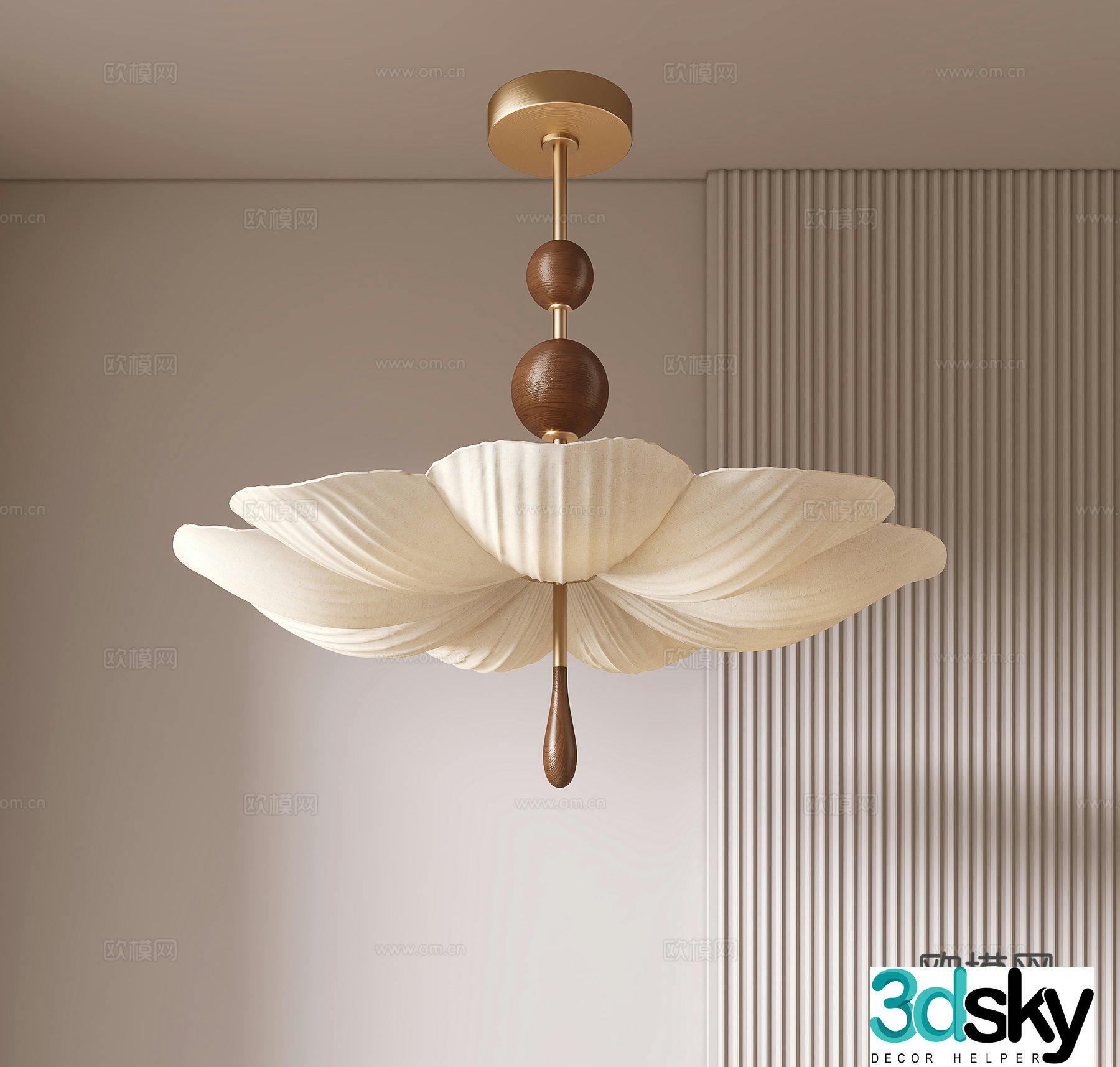 Wasabi Flower Chandelier Art Chandelier 3D Model