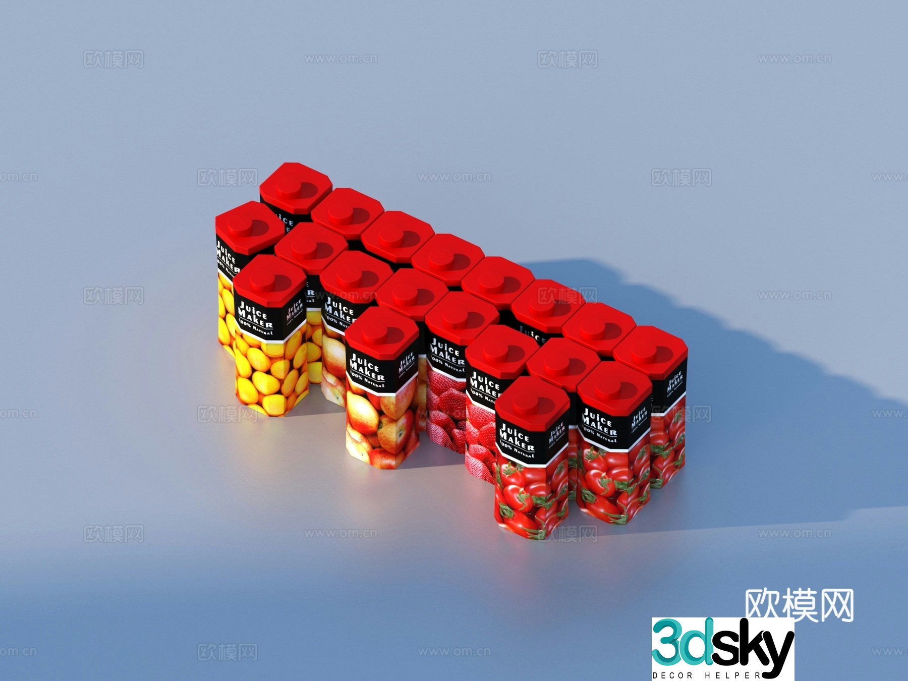 Box box snack food 3D model