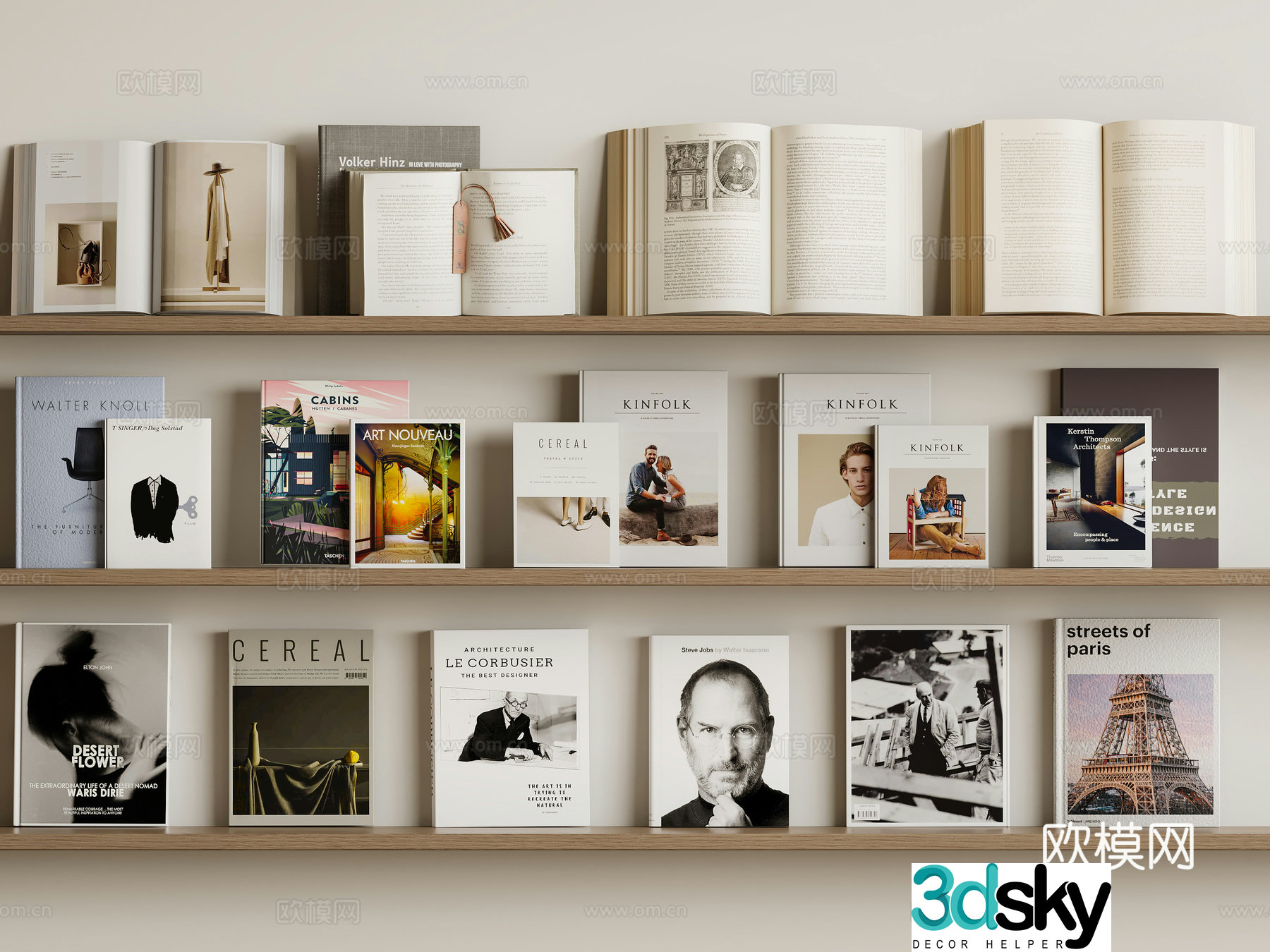 Books Books Magazine Books Newspaper 3D Model