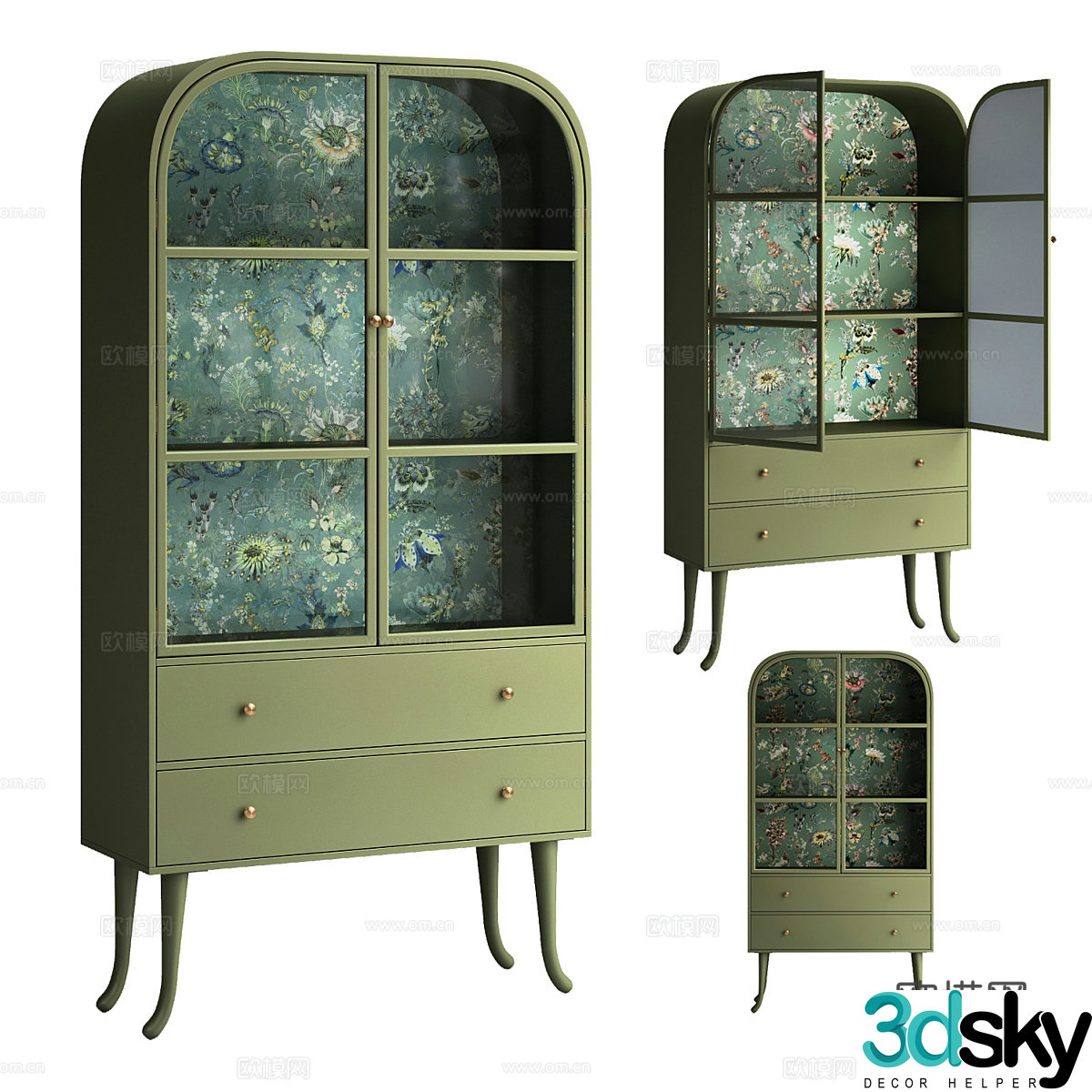 Postmodern sideboard 3D model