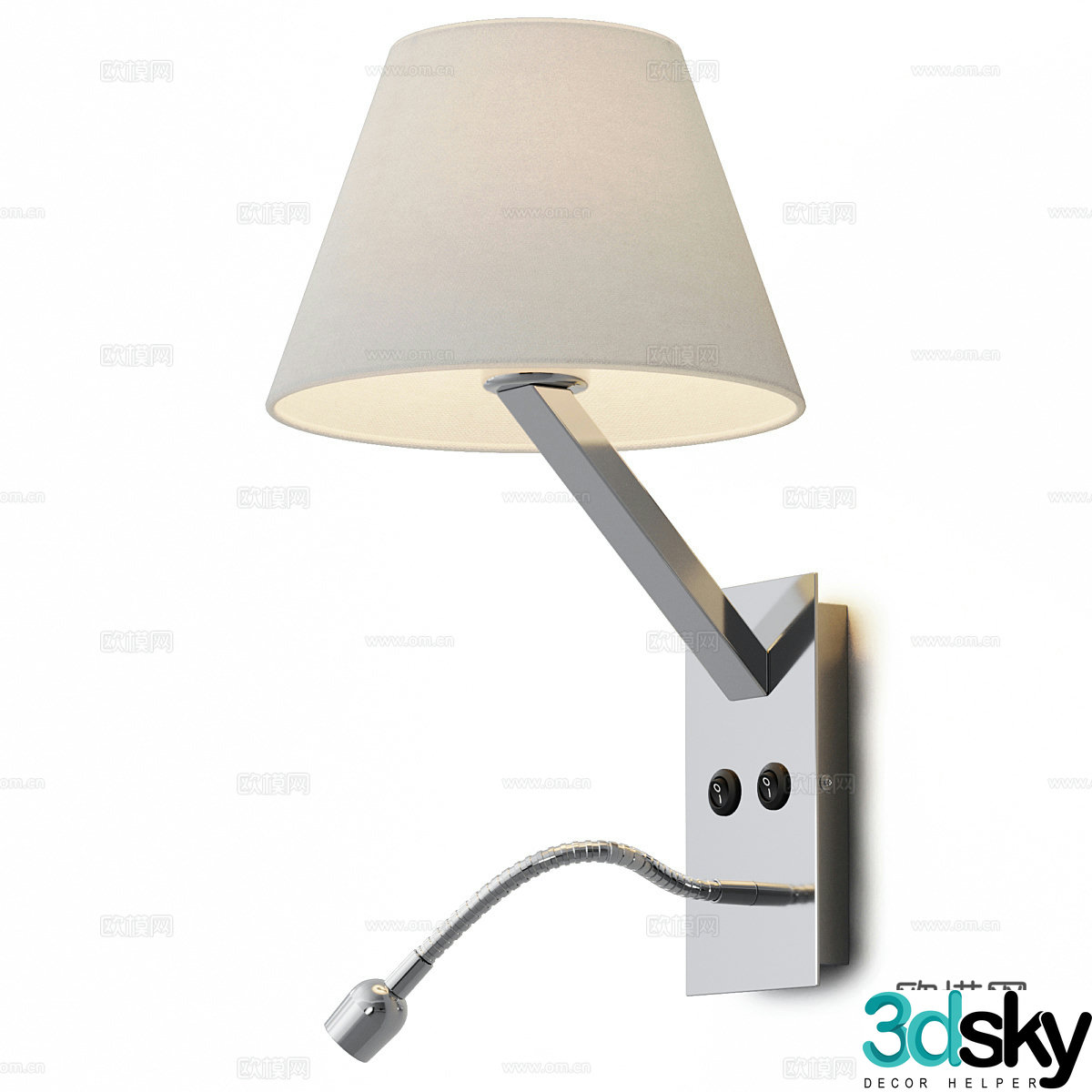 Modern wall lamp 3D model