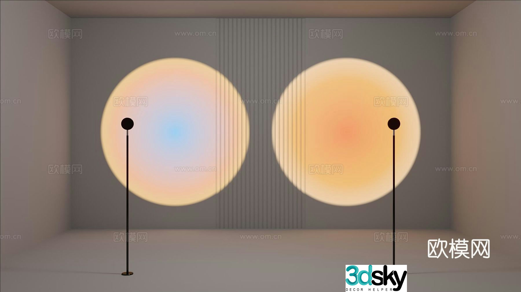 Sunset light Sunset light 3d model