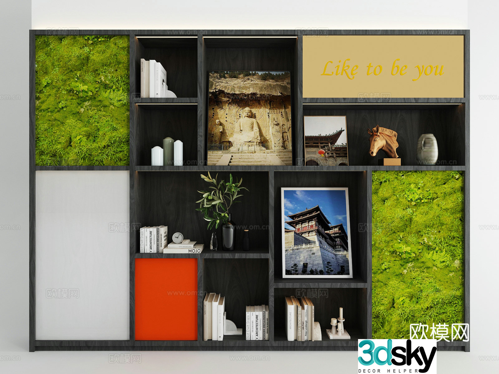 Modern display cabinet decorative cabinet 3d model
