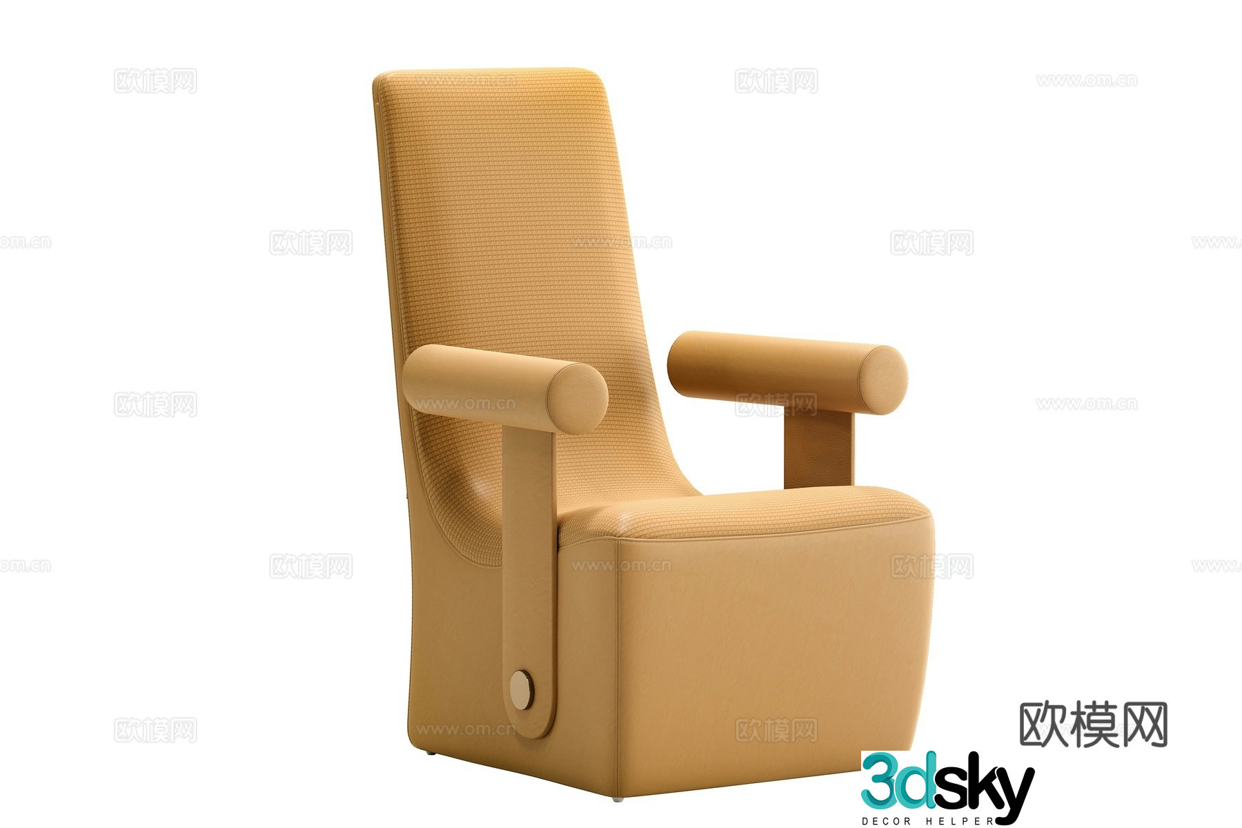 Light luxury leisure chair 3D model