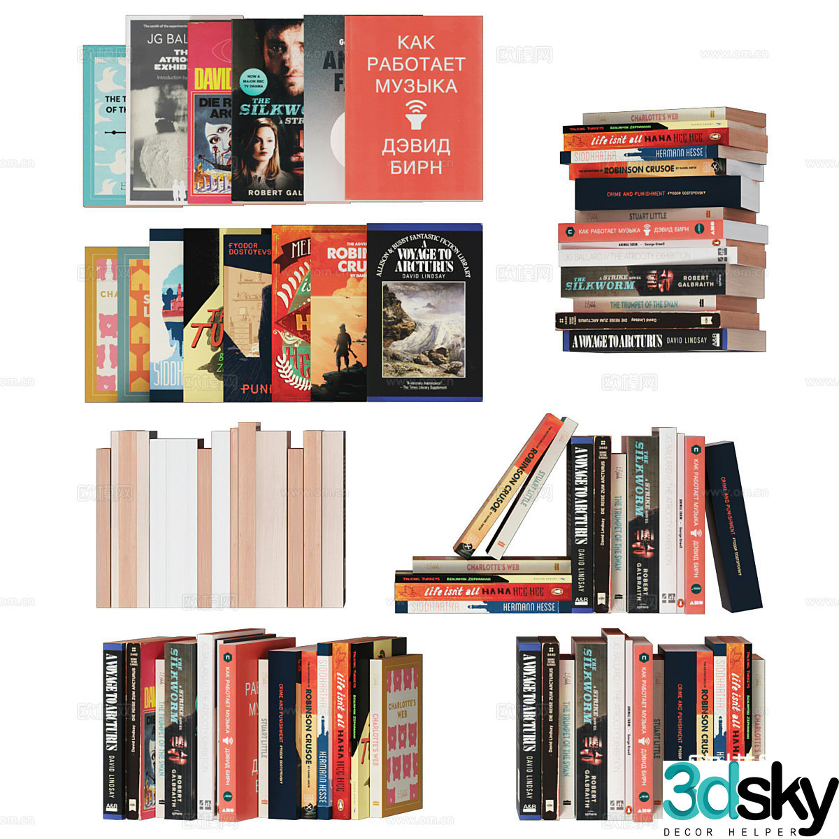 Books Books Magazine 3d Model