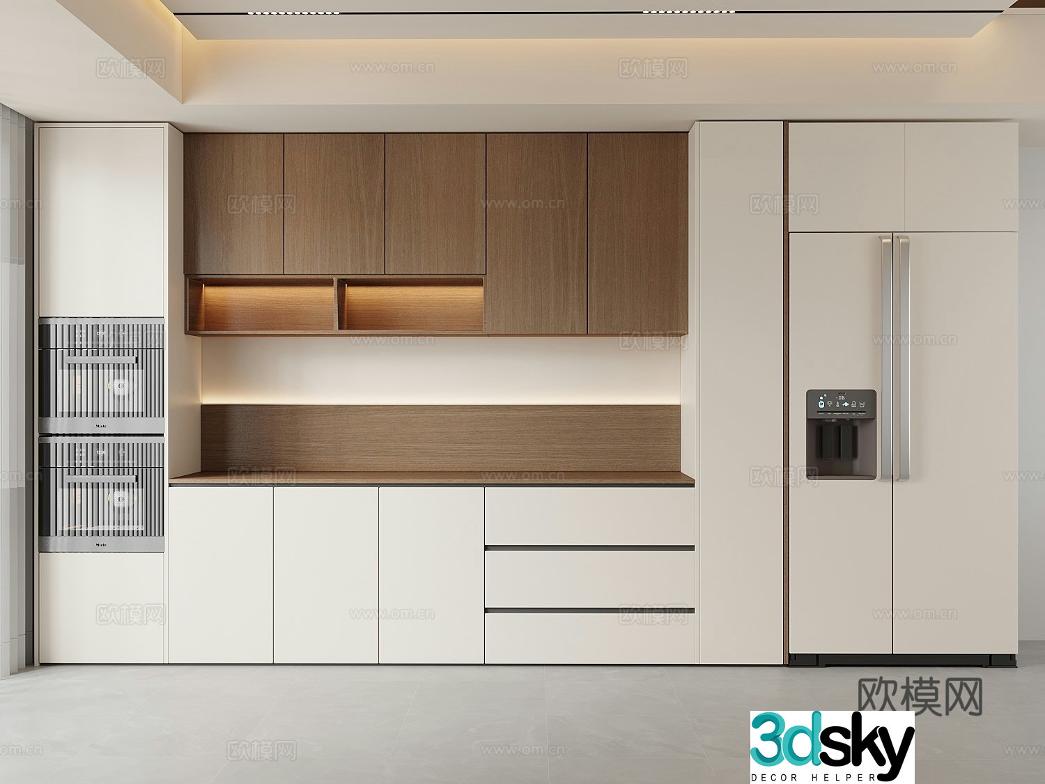 Creamy sideboard 3d model