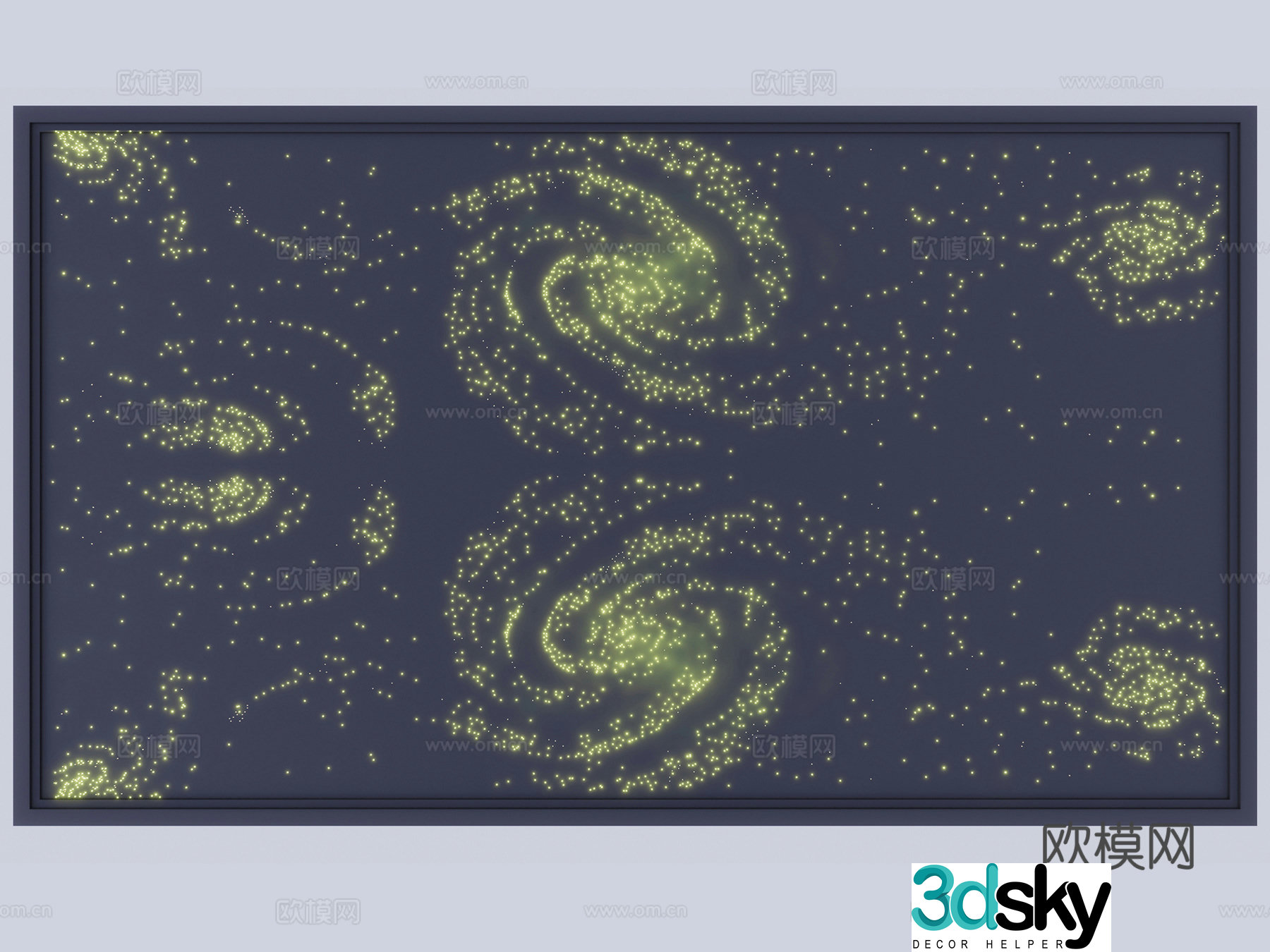 Modern starry sky top starry sky dot starry sky 3d model