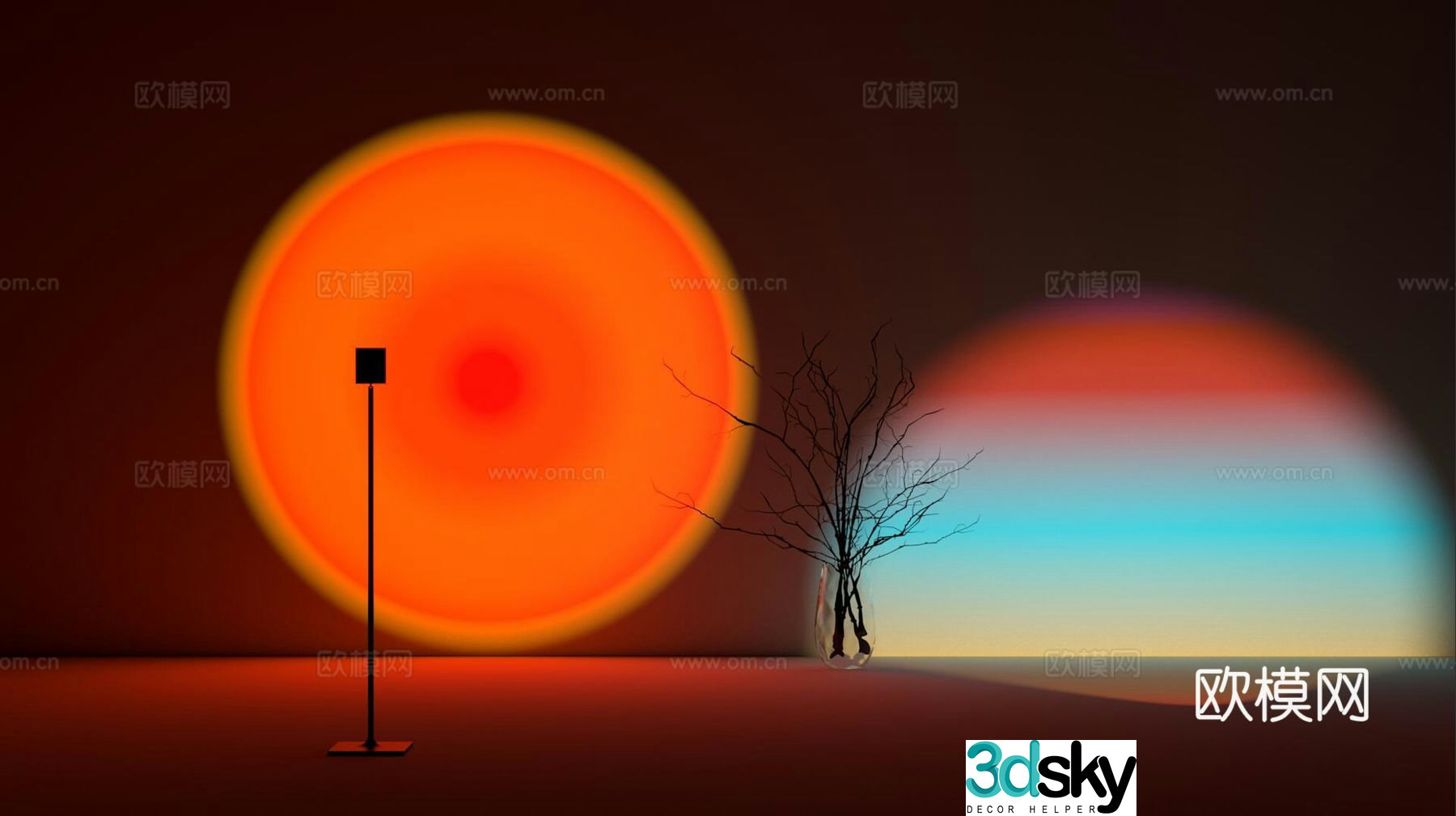 Sunset light Sunset light 3d model