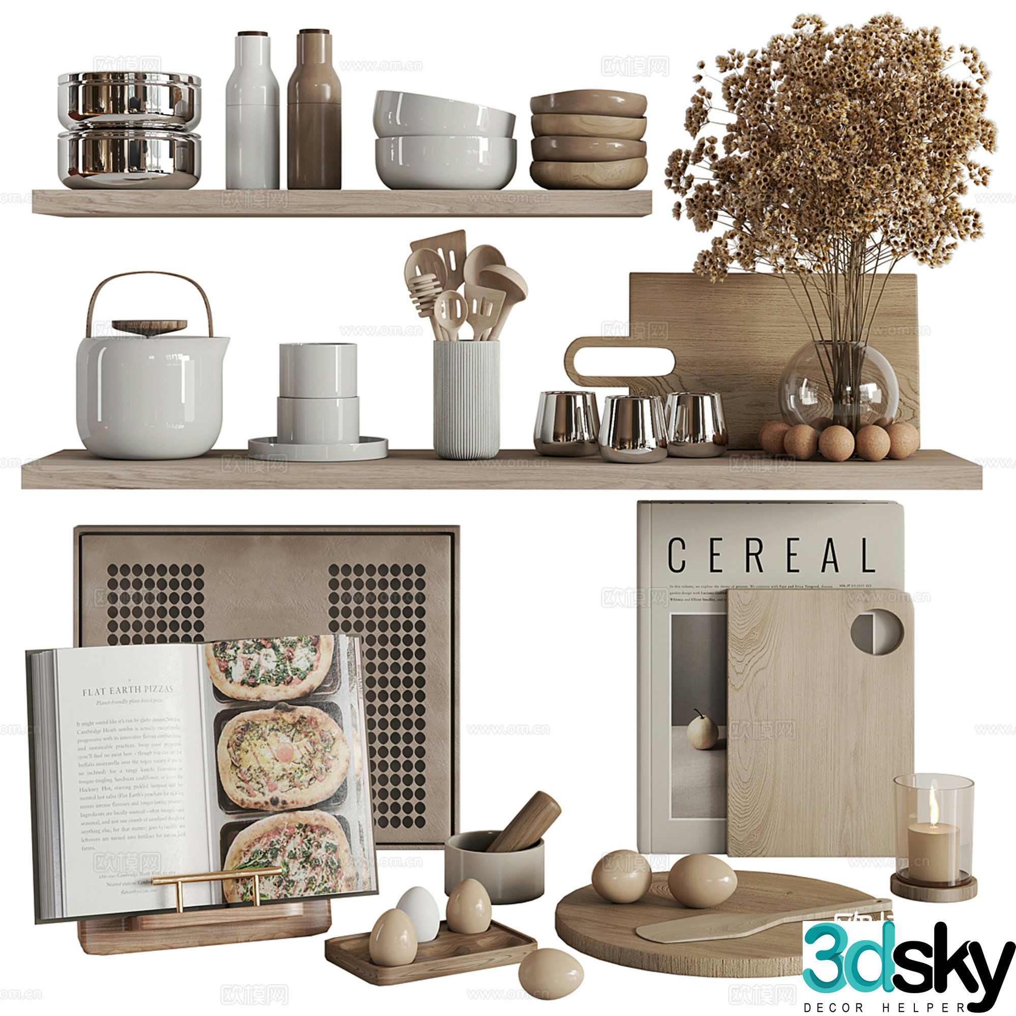 Modern ornaments ornaments vase recipe 3d model