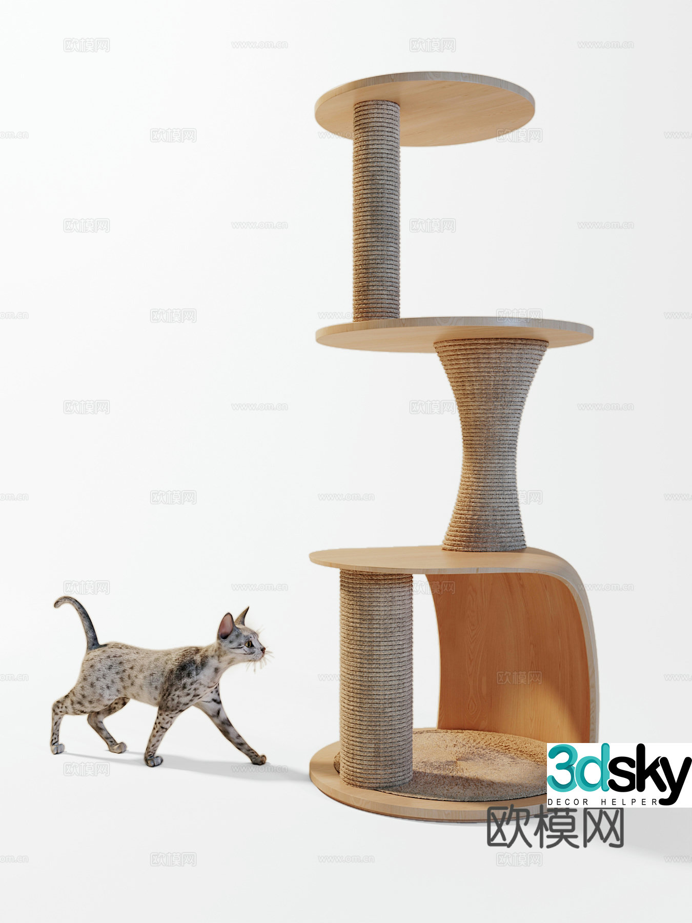 Cat Climbing Frame Cat House Cat 3D Model