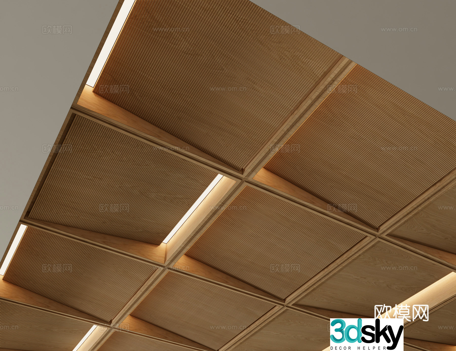 Modern ceiling Working ceiling 3D model
