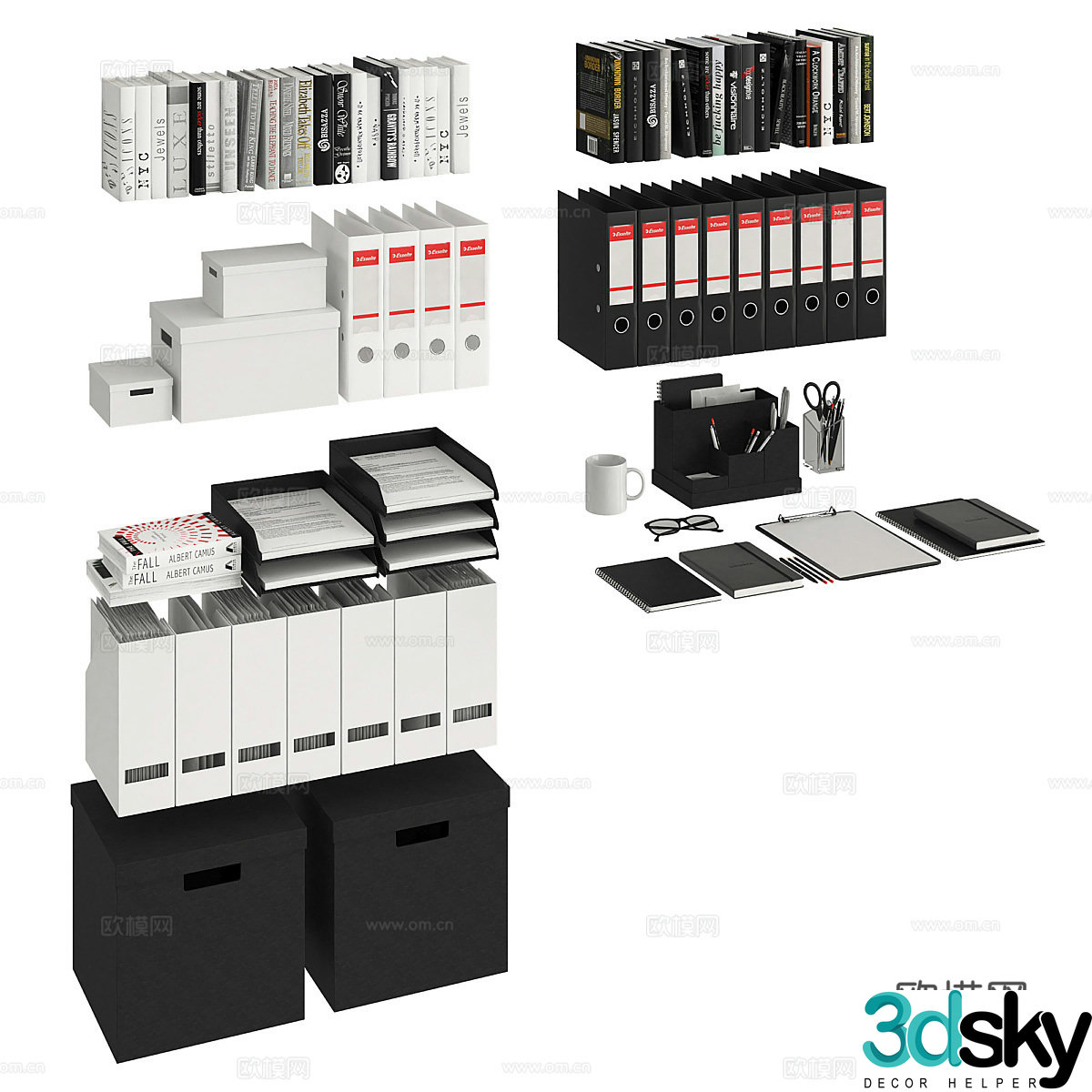 Folder data file 3D model