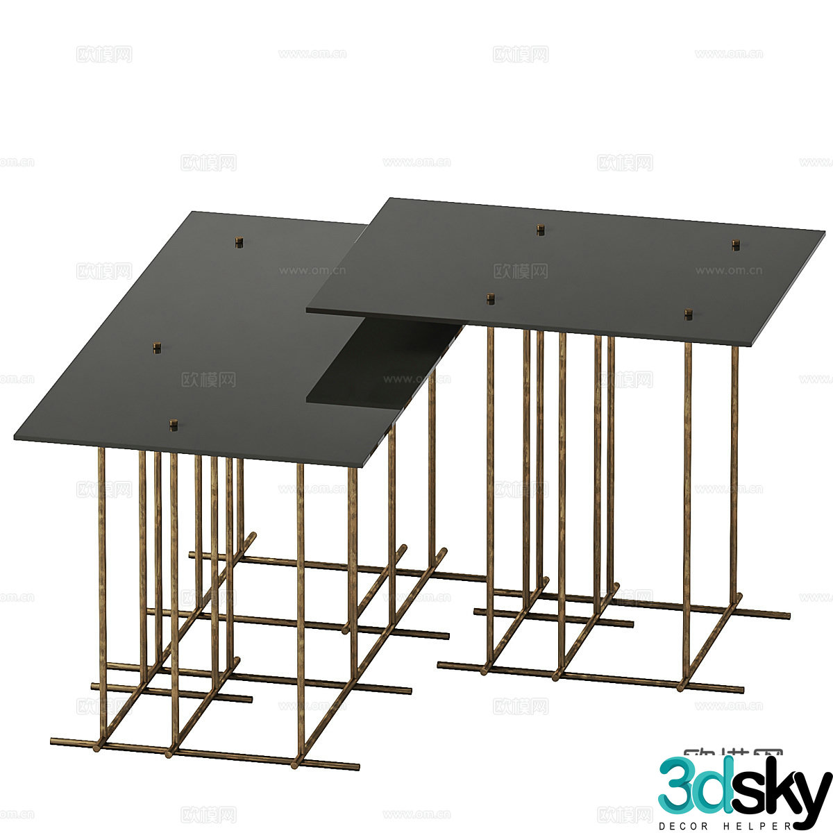 Coffee table casual table tea table 3d model