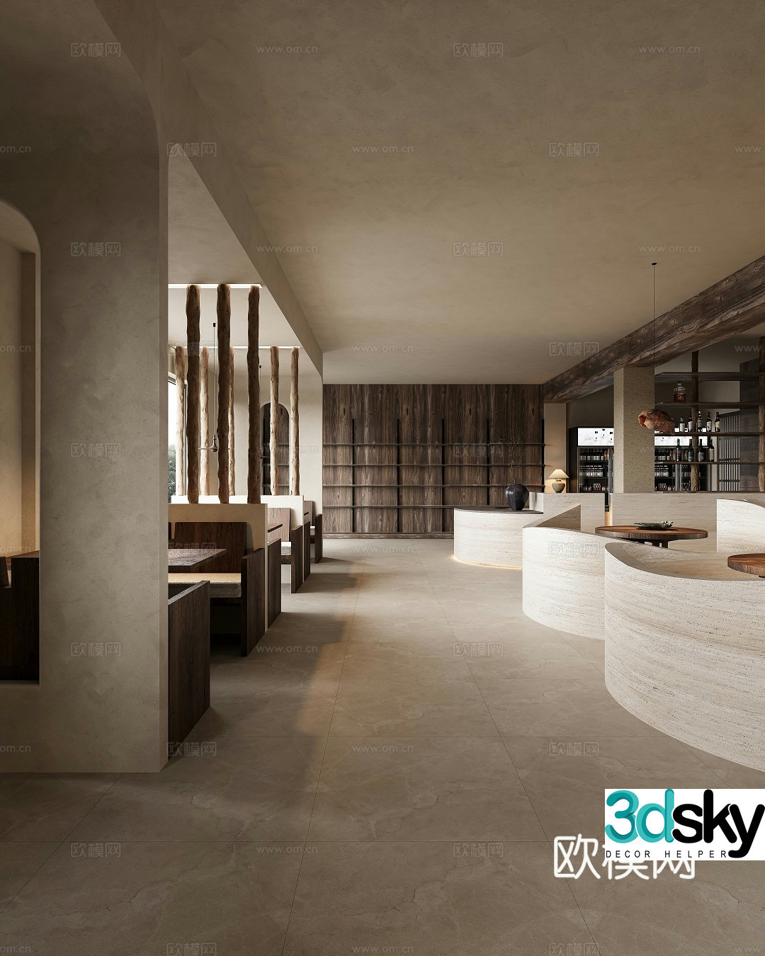 åŽ… ä¾˜ ç½‘ Red Restaurant private room catering hall 3D model