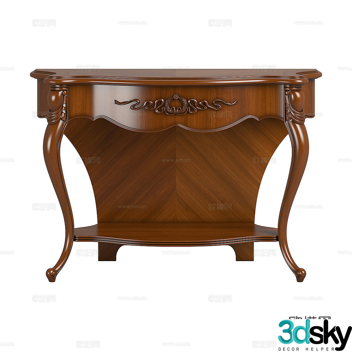 American style entrance table end viewing platform 3D model