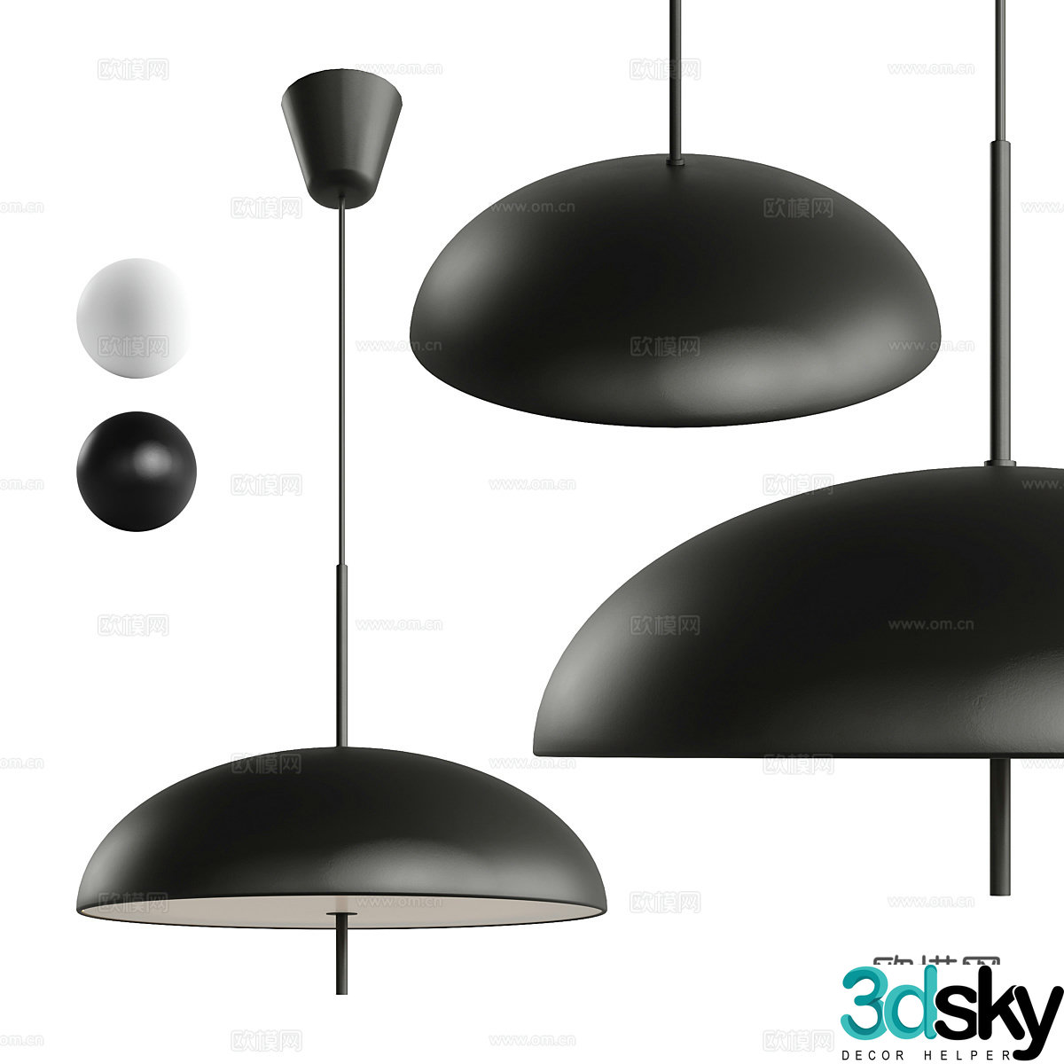 Modern craft chandelier 3d model