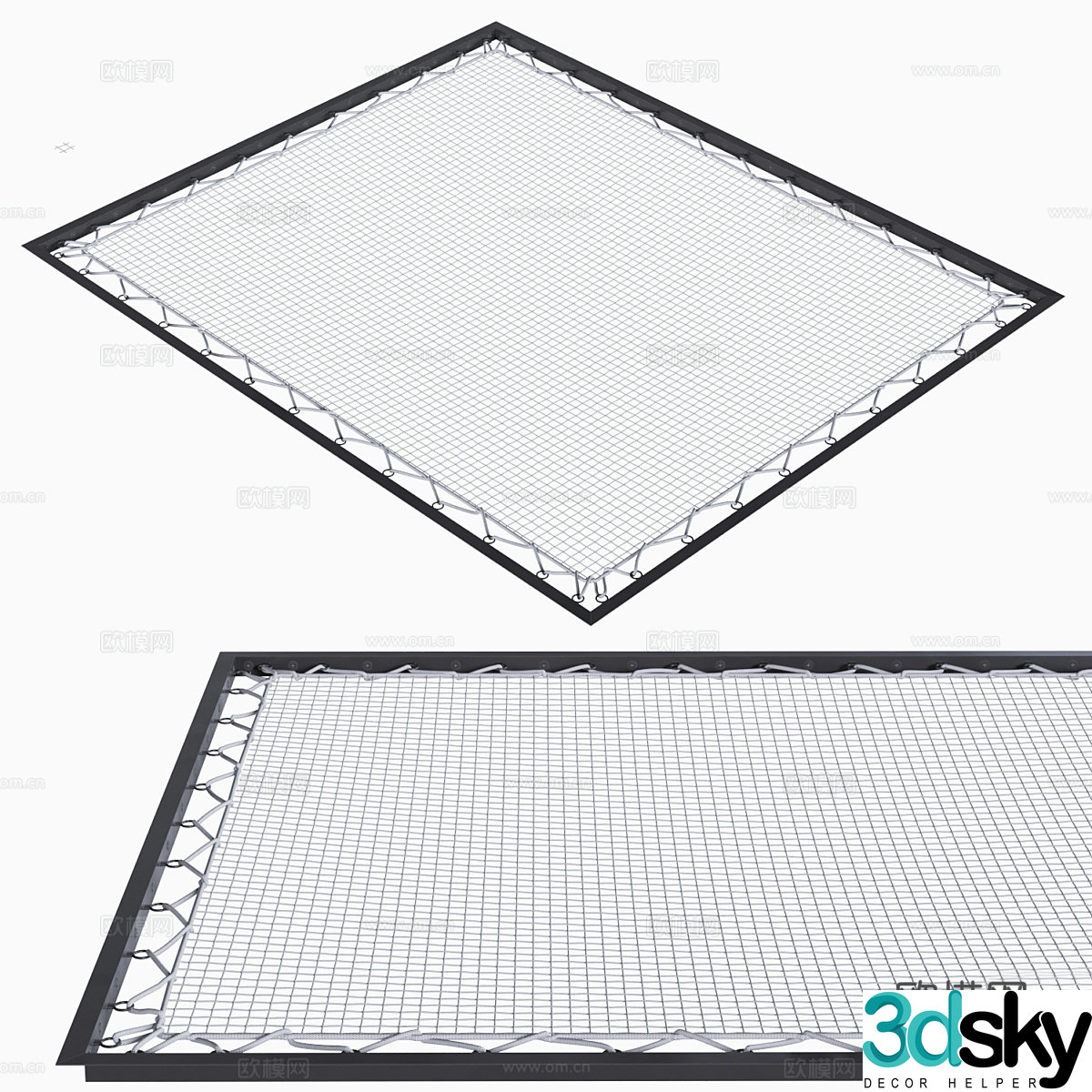 Trampoline Fitness and amusement equipment 3D model