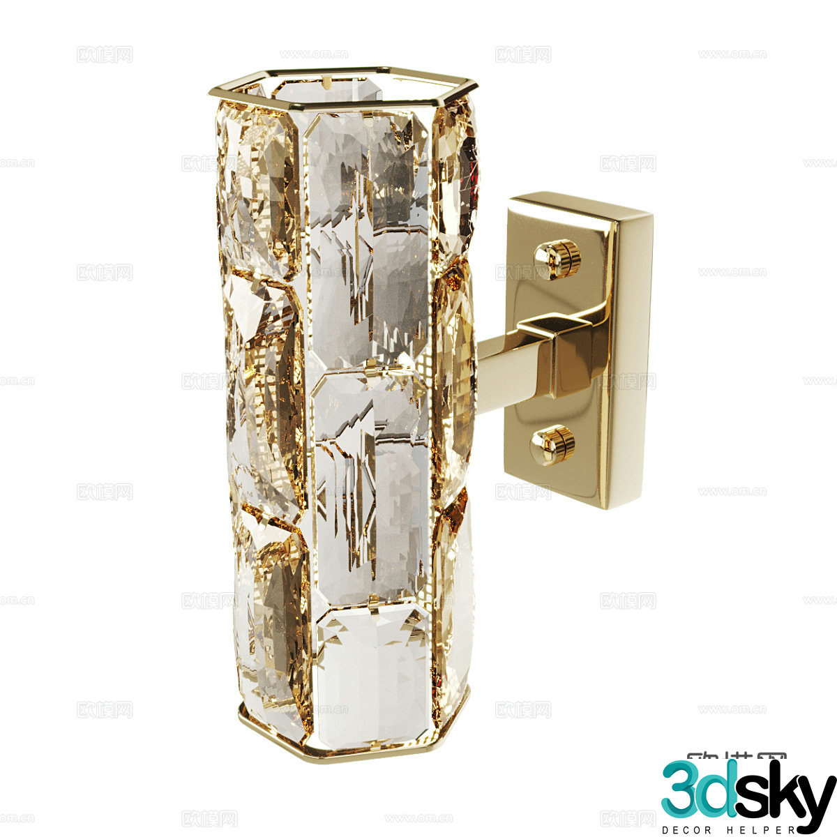 Light luxury wall lamp 3D model