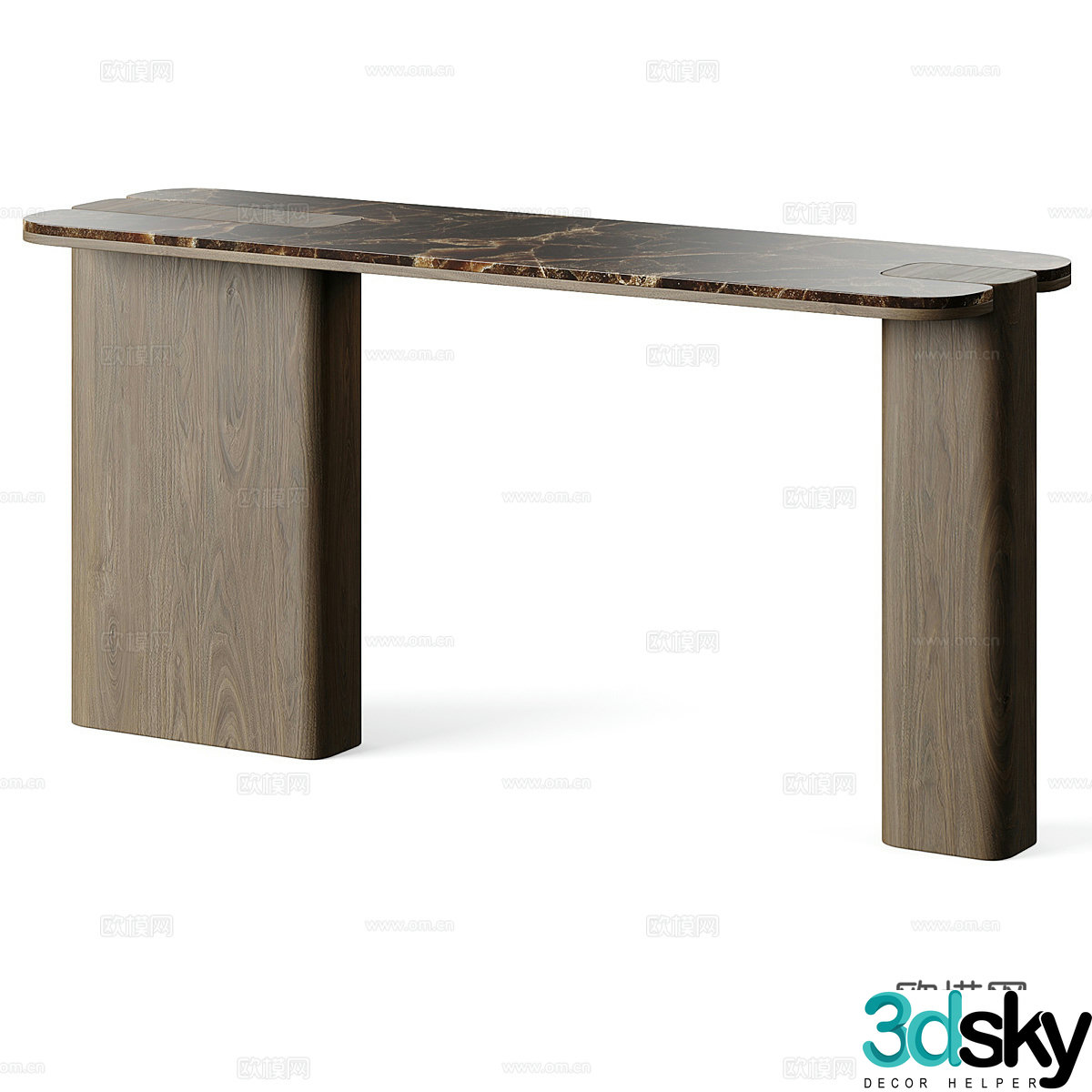 Italian end viewing platform 3D model