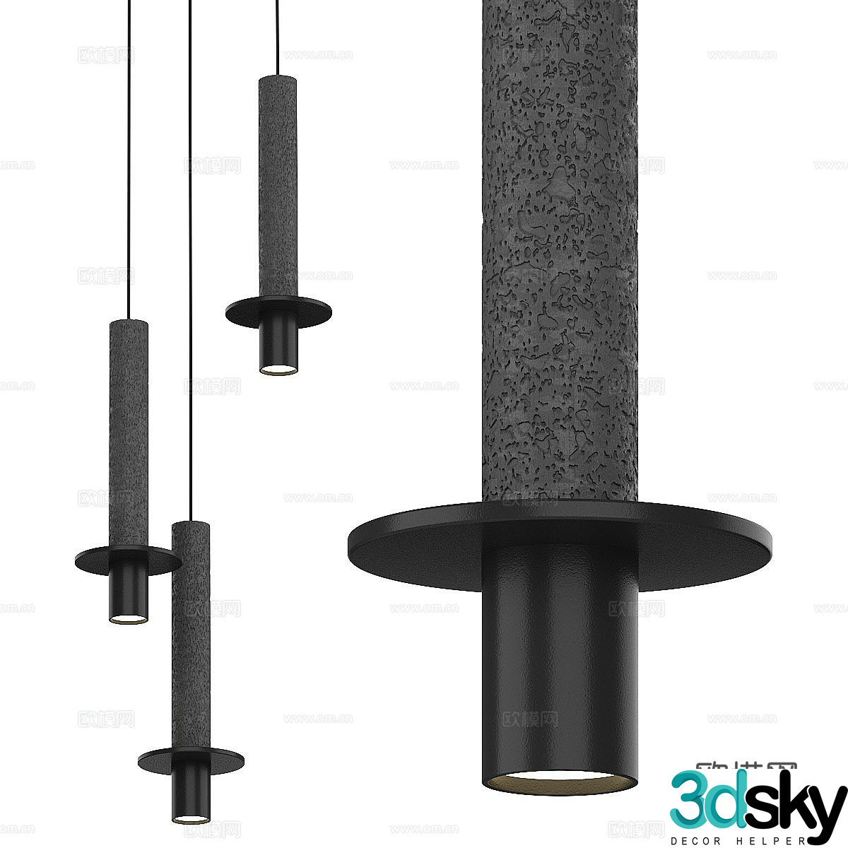 New Chinese style chandelier small chandelier 3d model