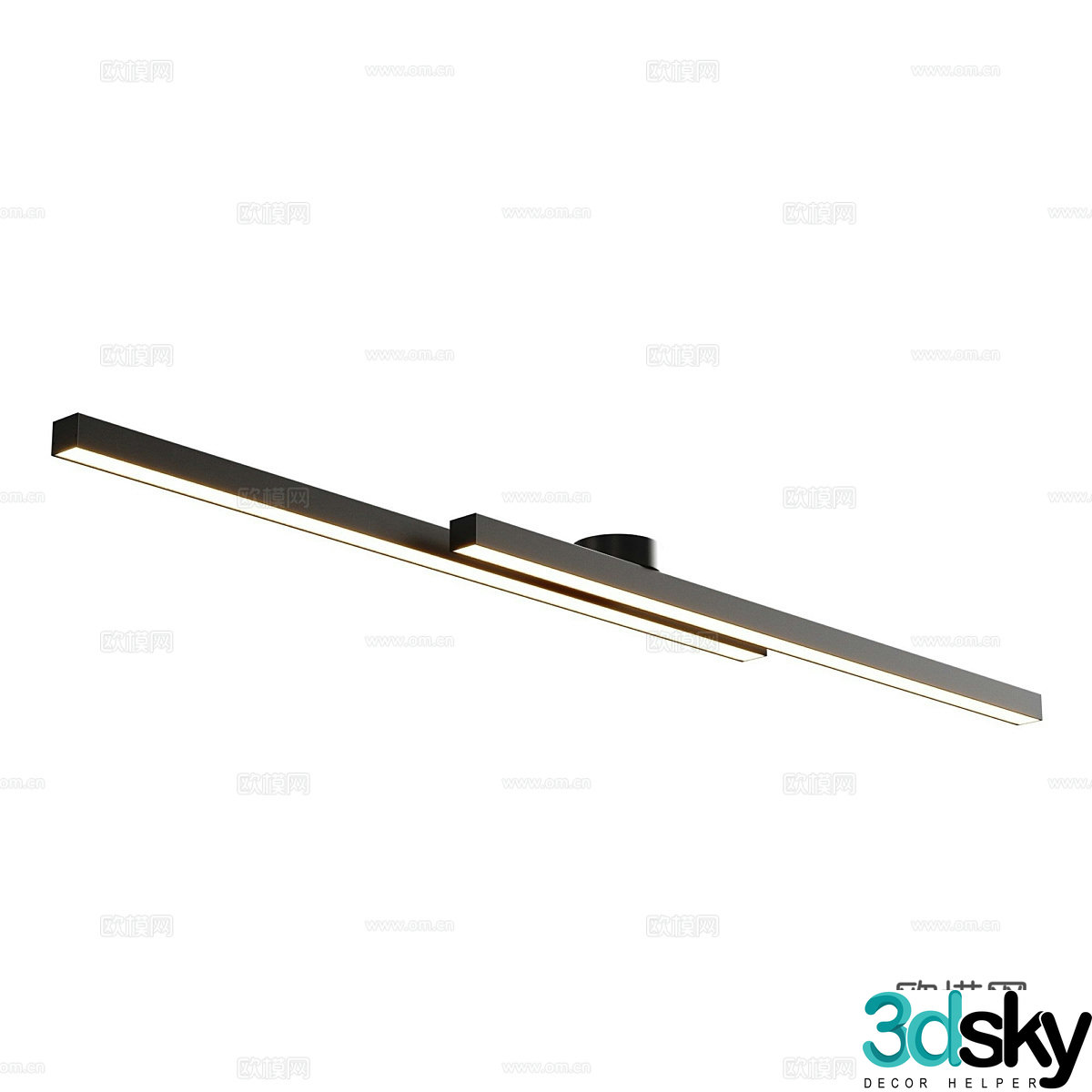 Modern simple wall lamp Line wall lamp 3d model