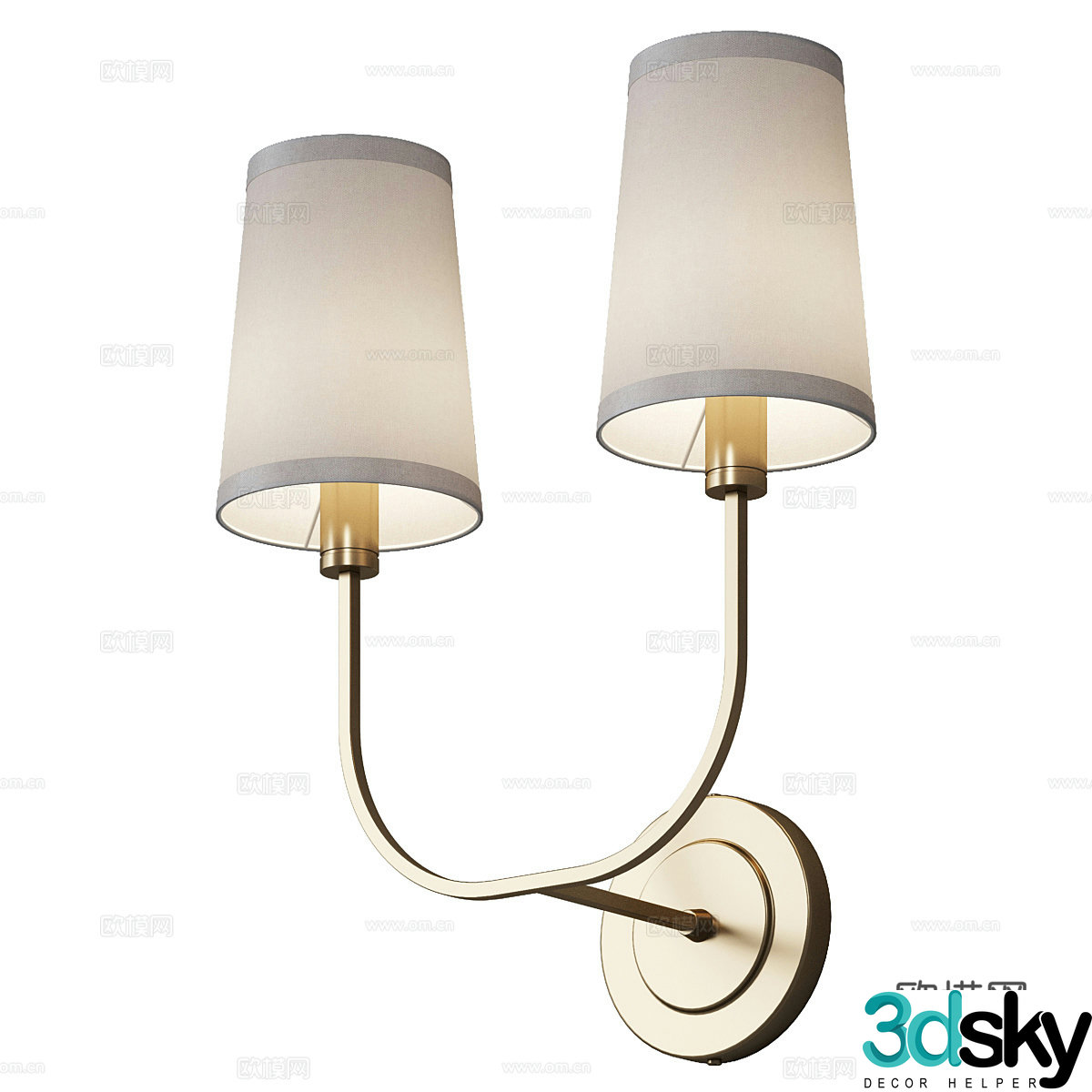 Modern wall lamp 3D model
