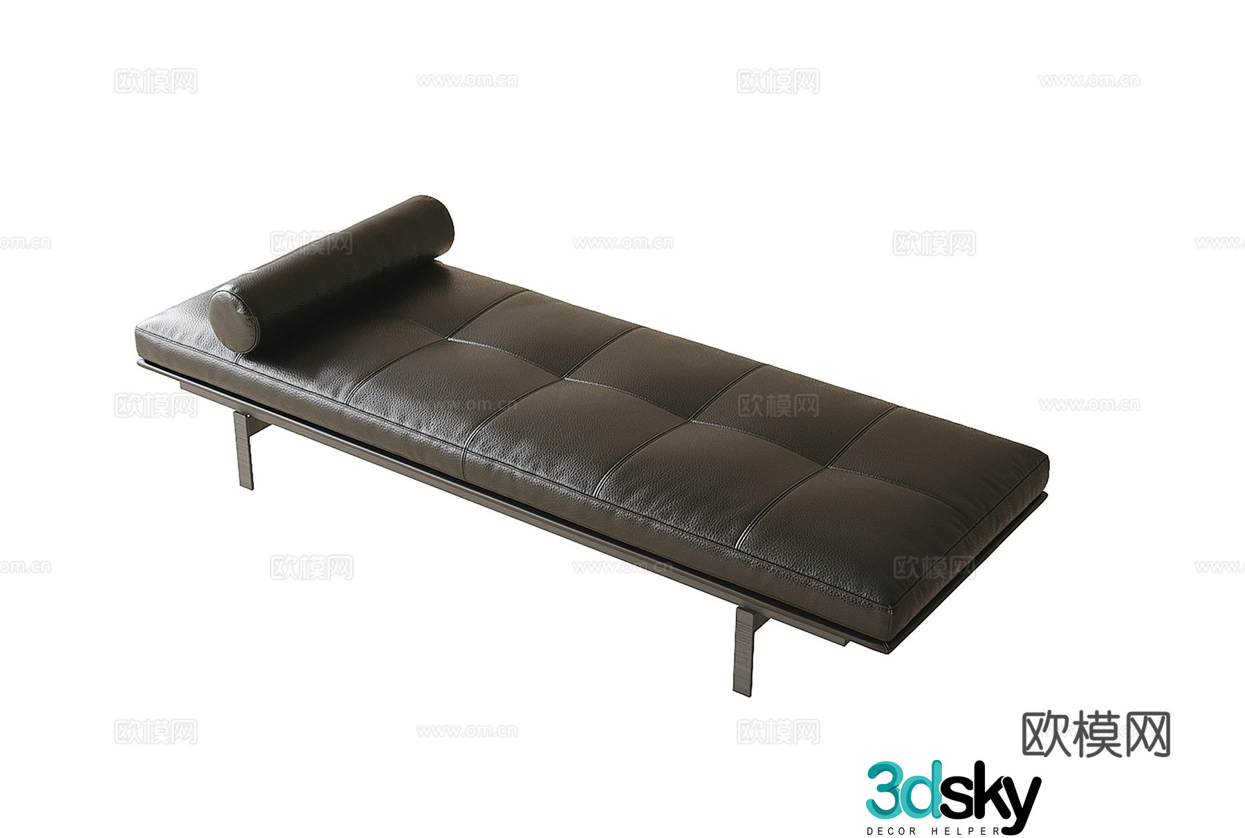 Modern bed tail bench bench sofa stool 3D model