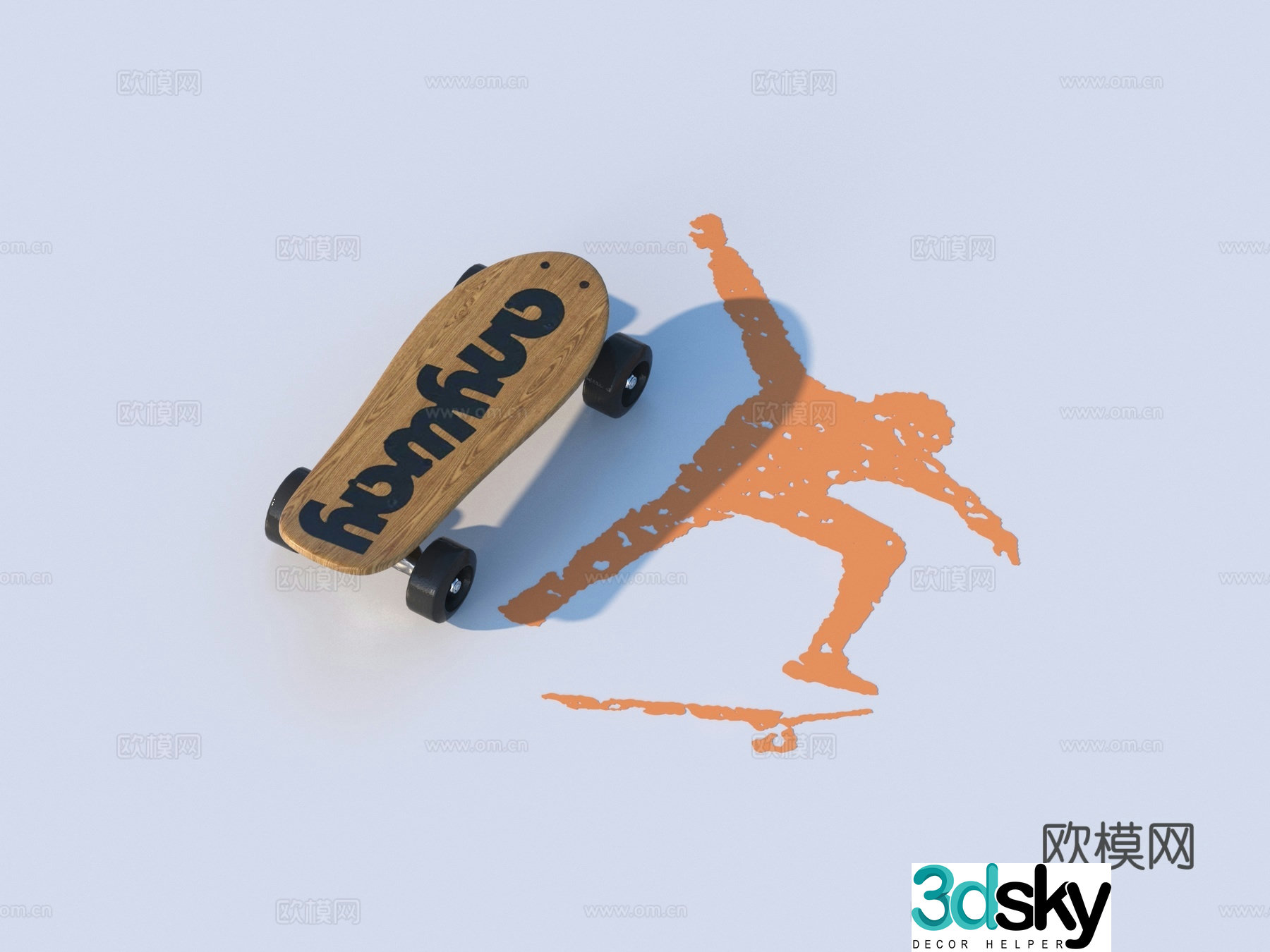 Scooter Roller Skateboard 3d Model