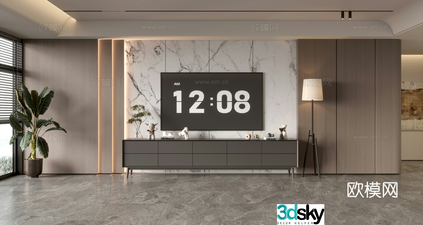 Modern TV cabinet 3d model