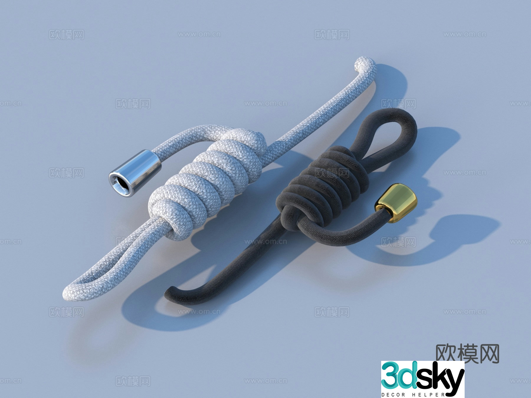 Rope knot hemp rope daily necessities 3d model